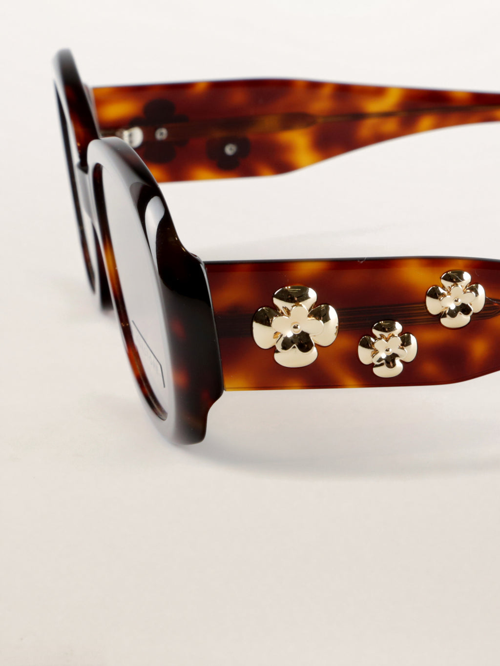 Vintage Floral Oversized Acetate Sunglasses