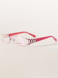 Y2K Gothic McBling Metal Optical Frames