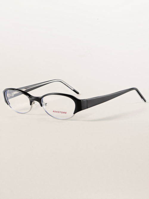 90s Retro Librarian Core Oval Optical Frames