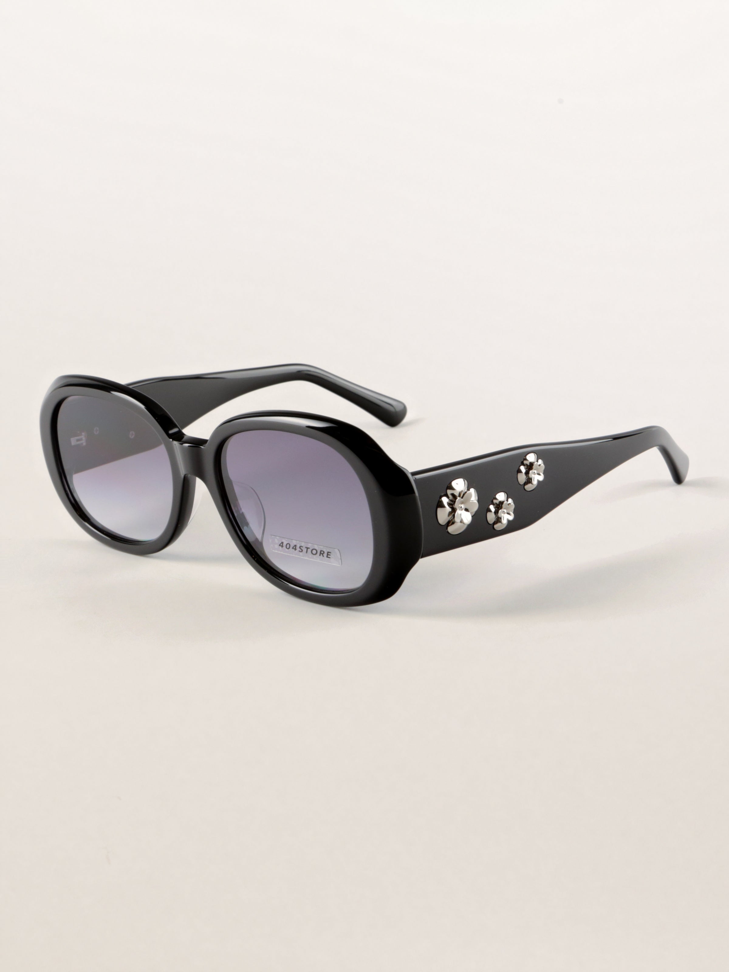Vintage Floral Oversized Acetate Sunglasses