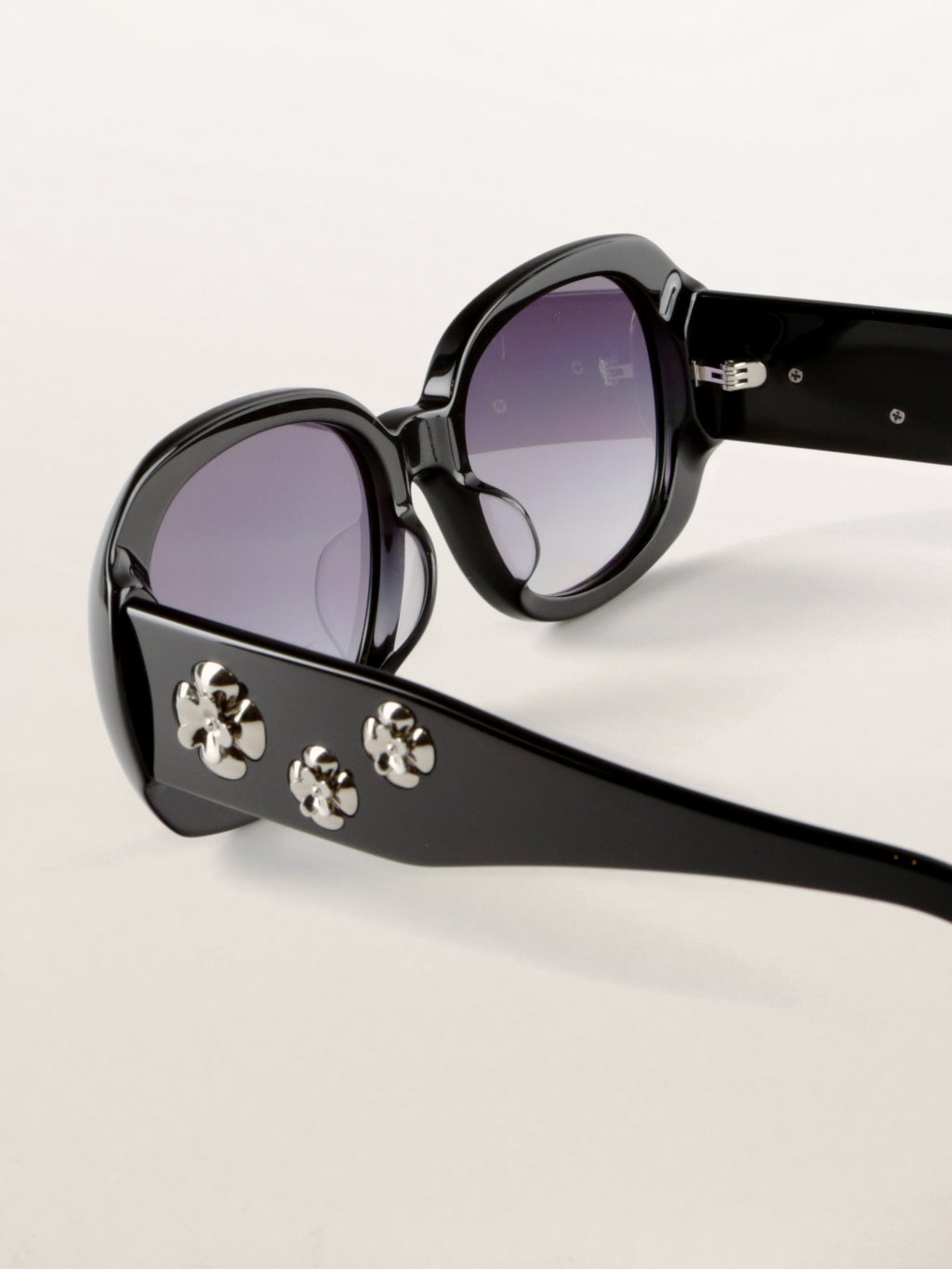 Vintage Floral Oversized Acetate Sunglasses