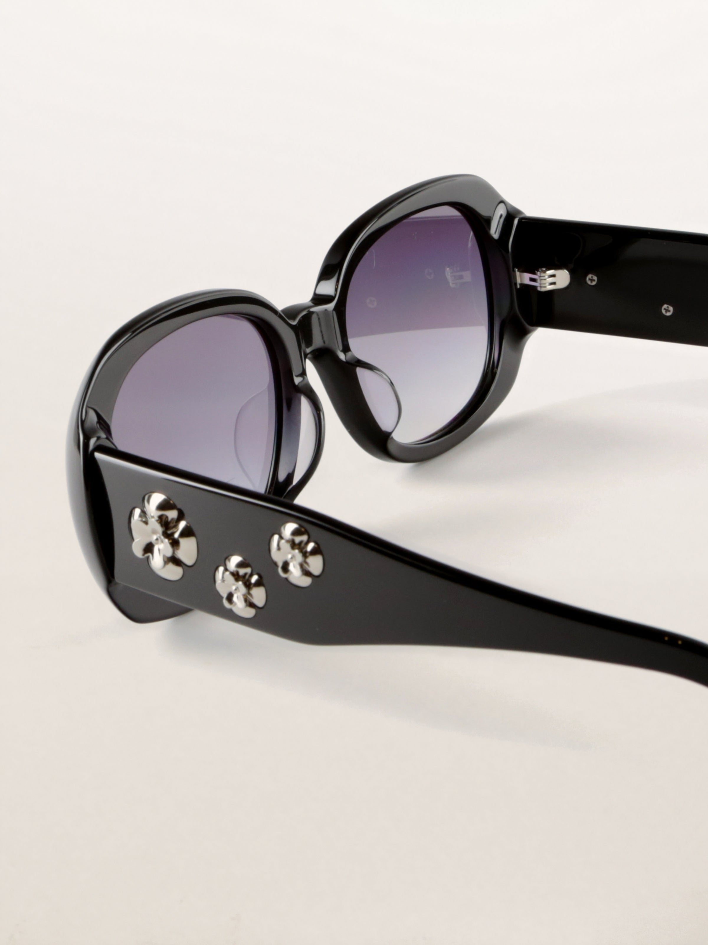 Vintage Floral Oversized Acetate Sunglasses