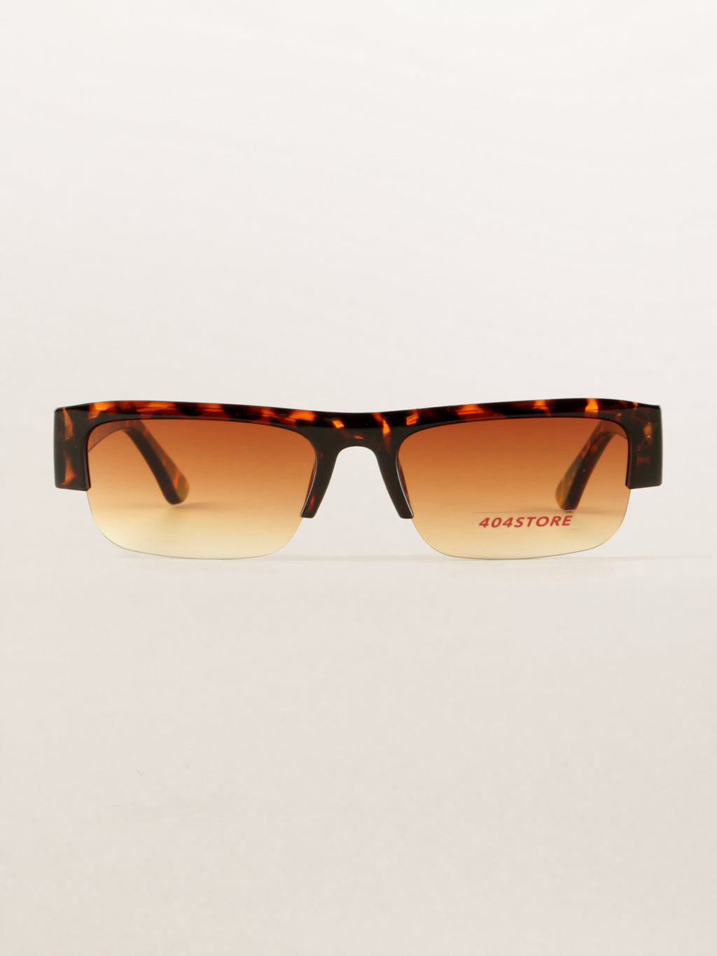 Geek Chic Half-Rim Statement Sunglasses