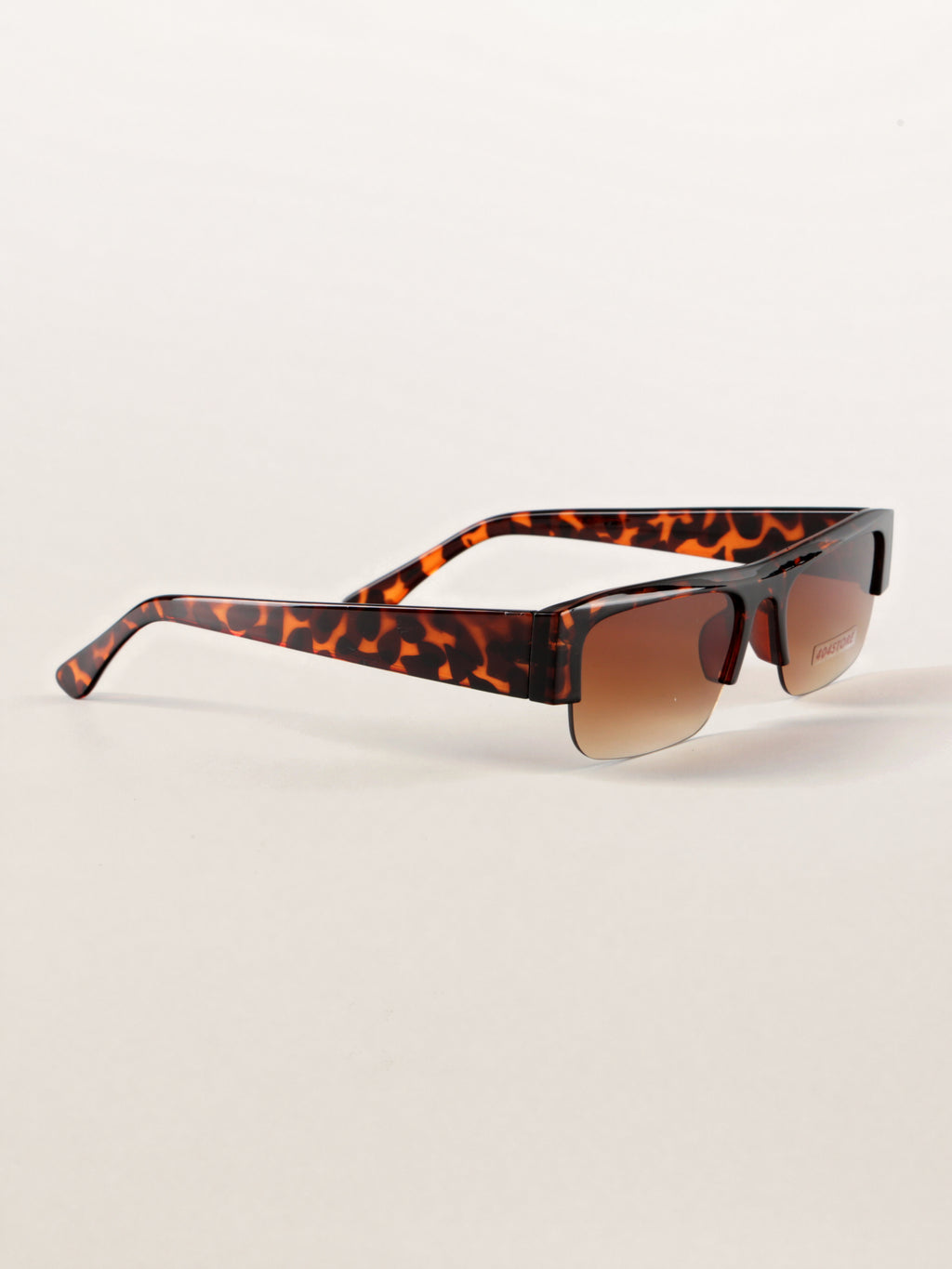 Geek Chic Half-Rim Statement Sunglasses