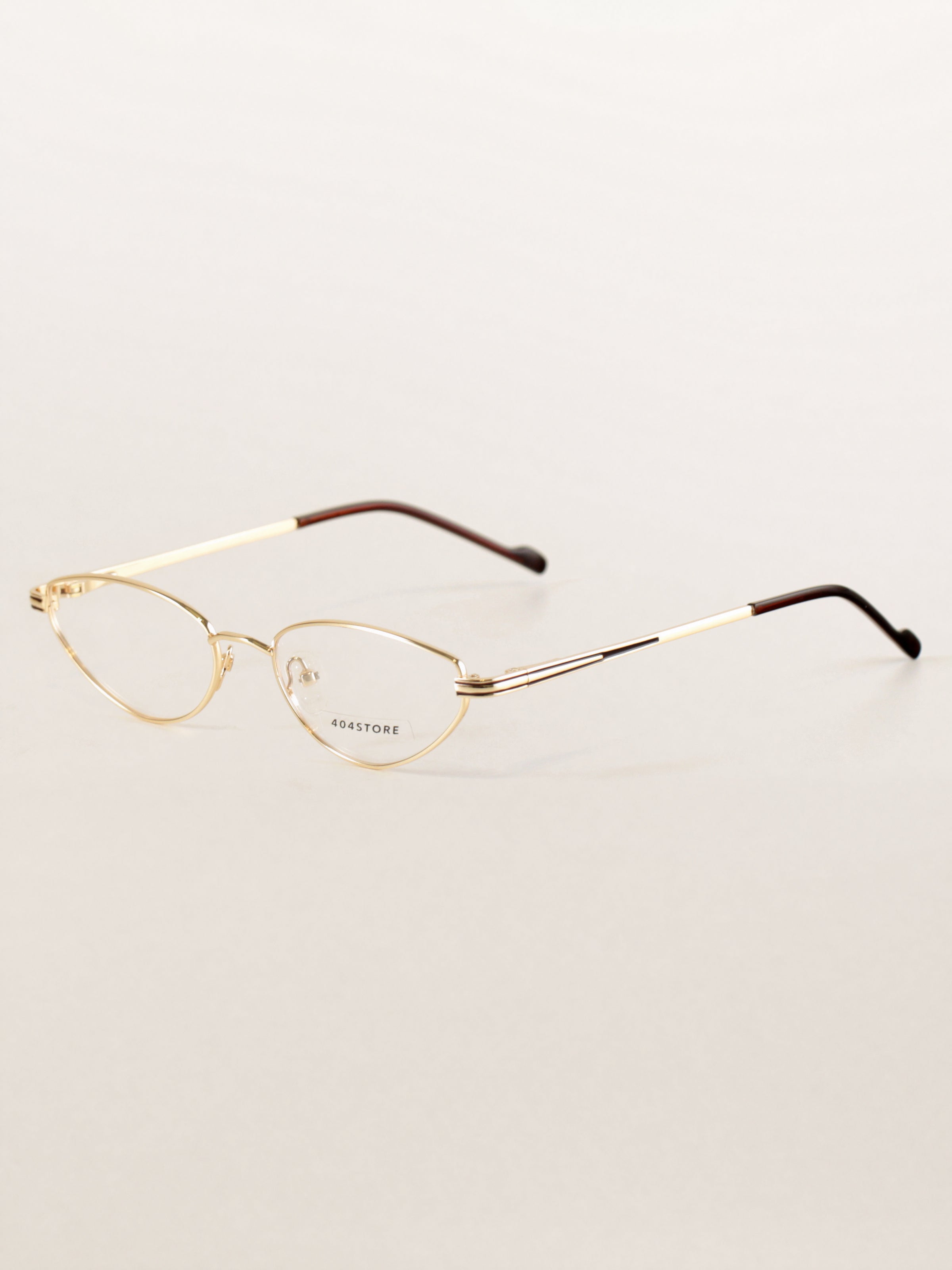 Vintage-inspired Cat-Eye Metal Minimalist Optical Frames