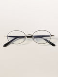 Oval Metal Bookish Minimalist Optical Frames