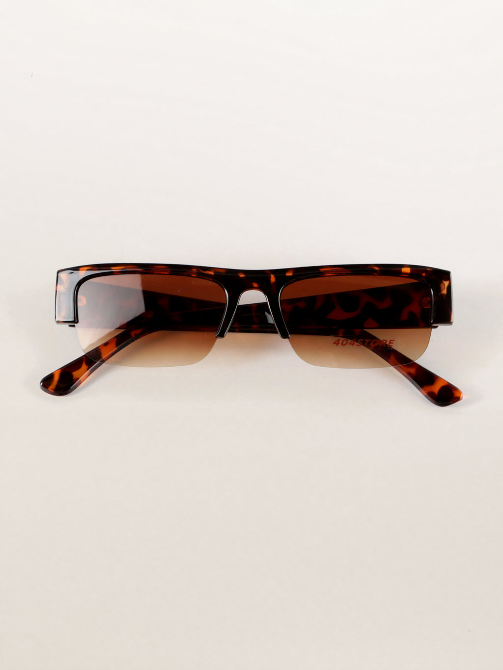 Geek Chic Half-Rim Statement Sunglasses