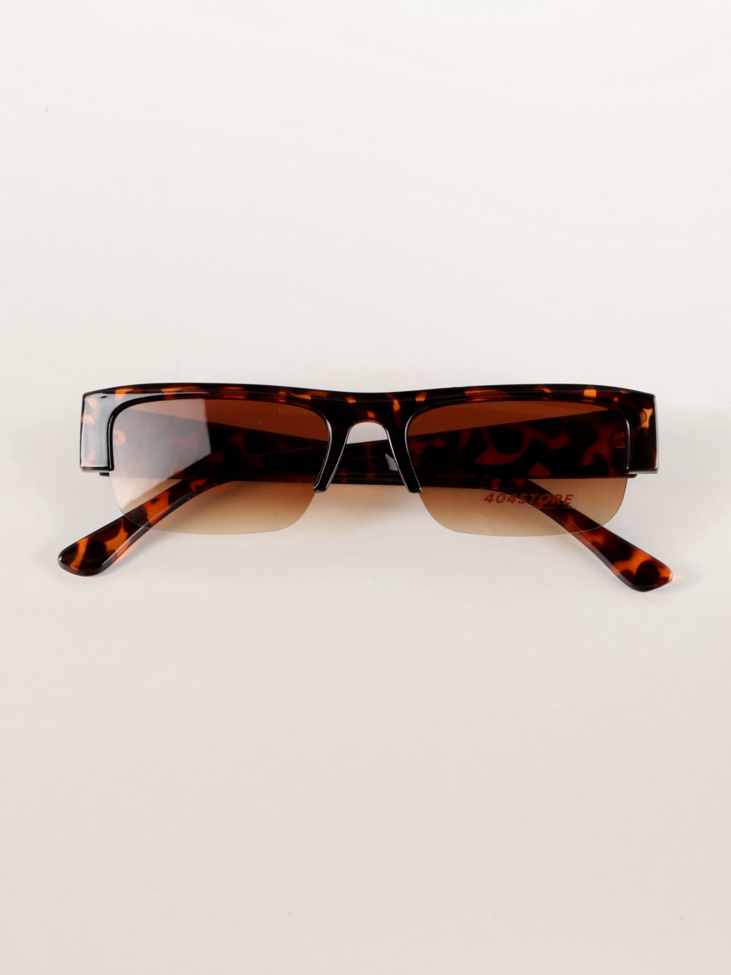 Geek Chic Half-Rim Statement Sunglasses