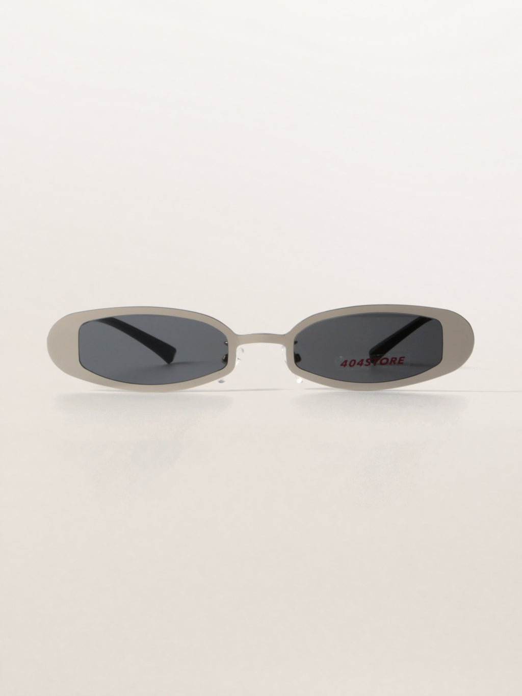 Y2K Cold Slim Oval Metal Sunglasses