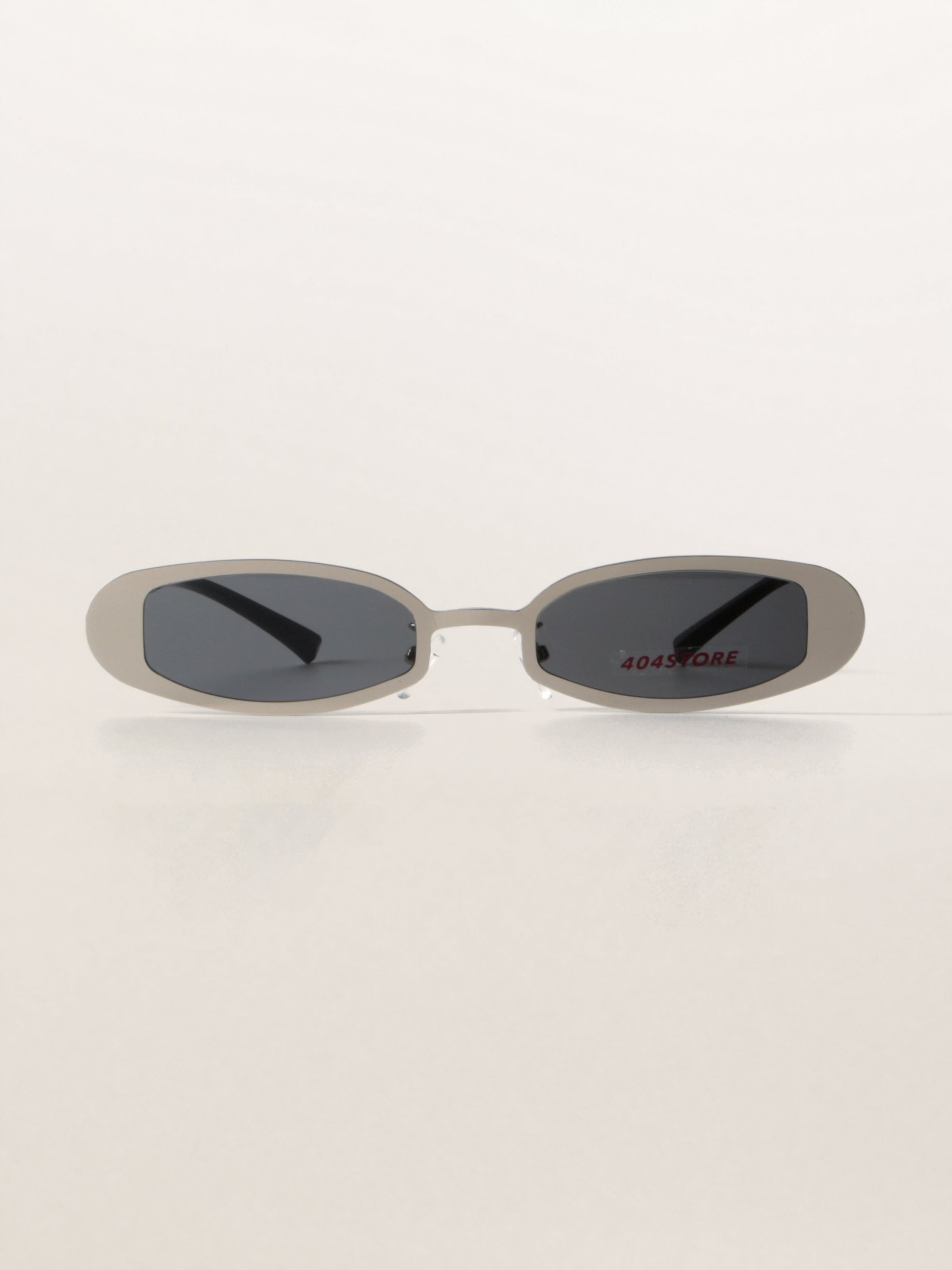Y2K Cold Slim Oval Metal Sunglasses