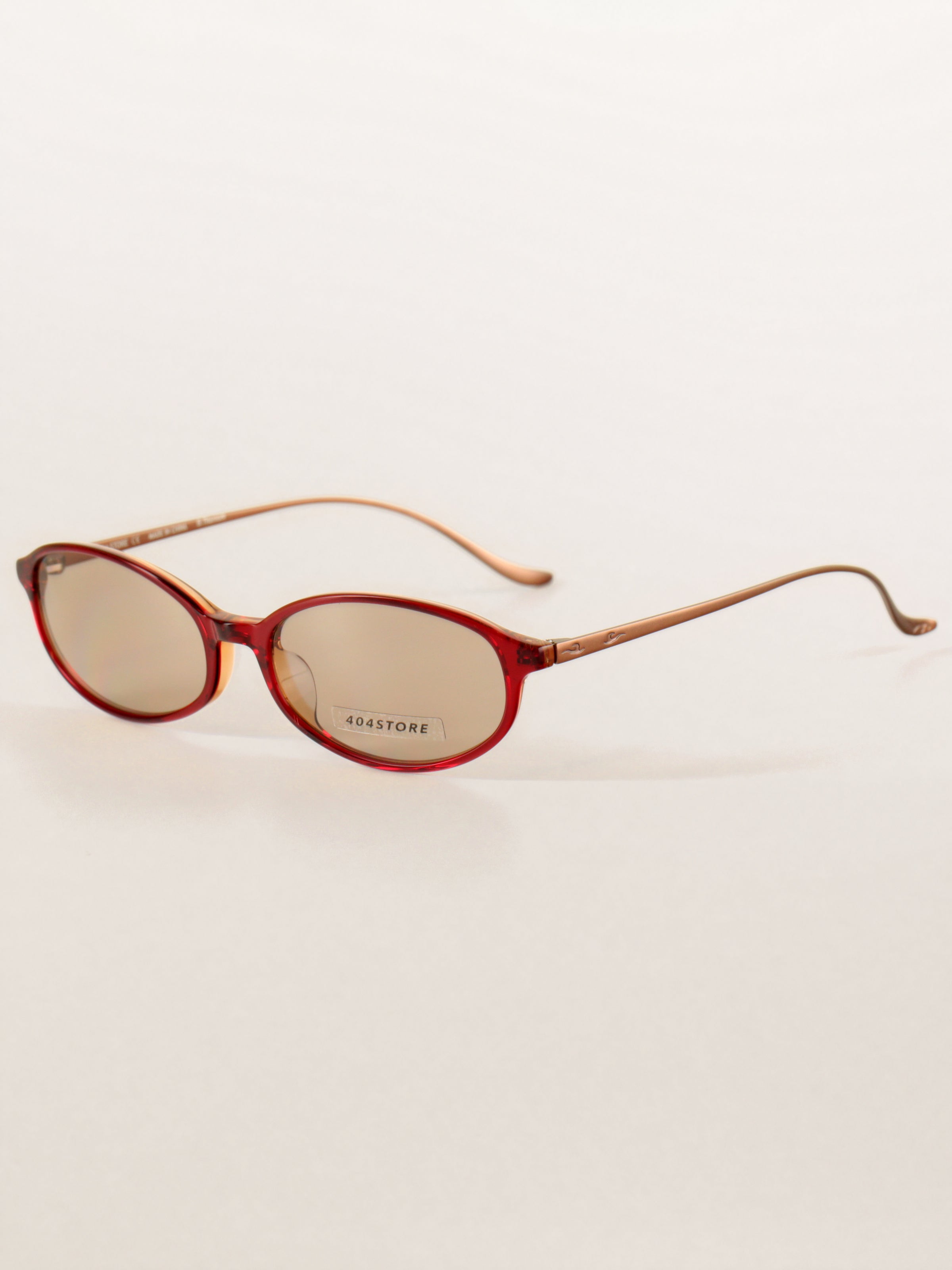 Y2K Office Siren Oval Titanium Sunglasses