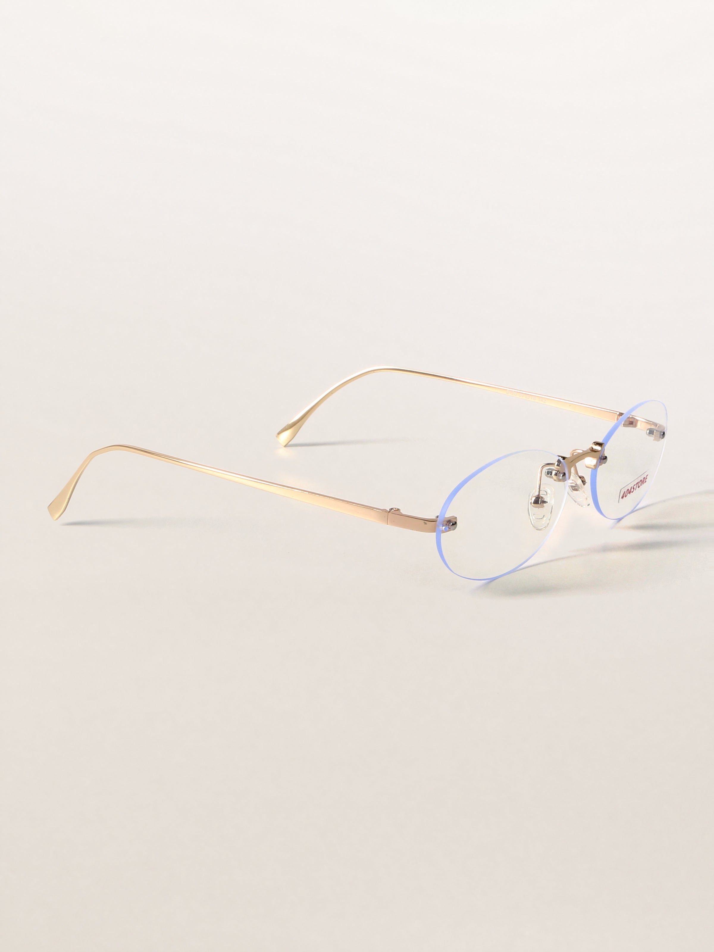Retro Librarian Chic Rimless Optical Frames