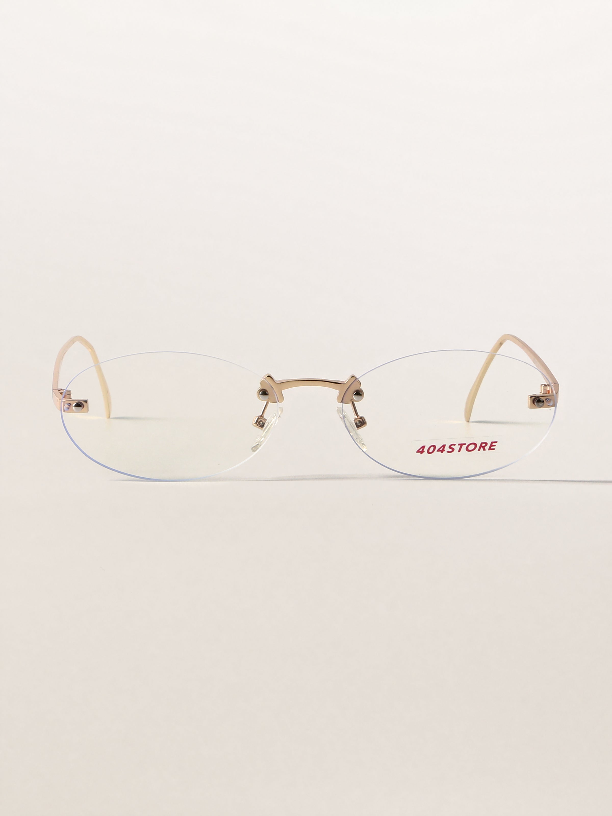 Retro Librarian Chic Rimless Optical Frames