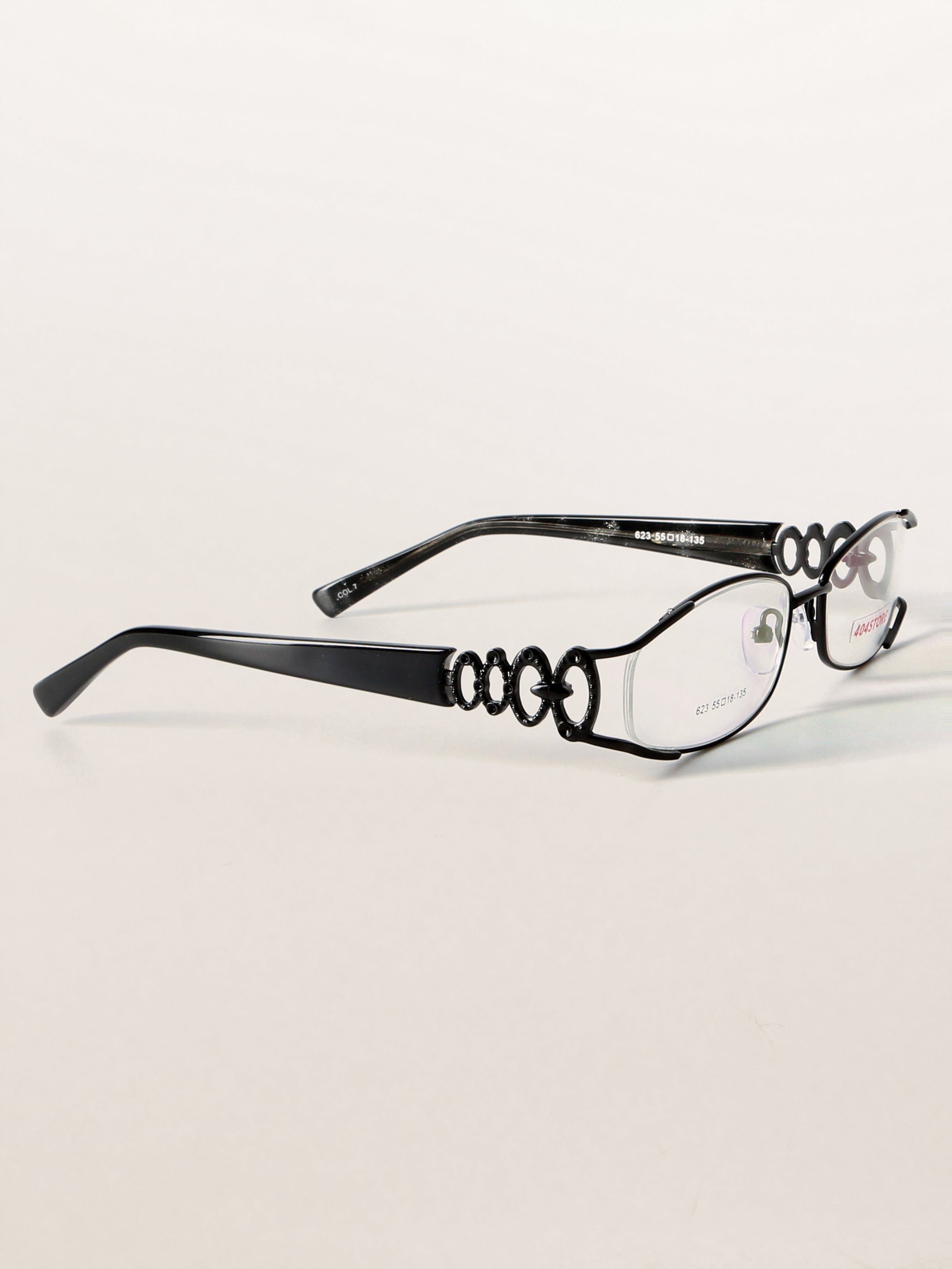 Y2K Gothic McBling Metal Optical Frames