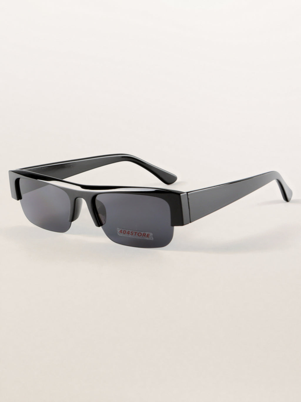 Geek Chic Half-Rim Statement Sunglasses