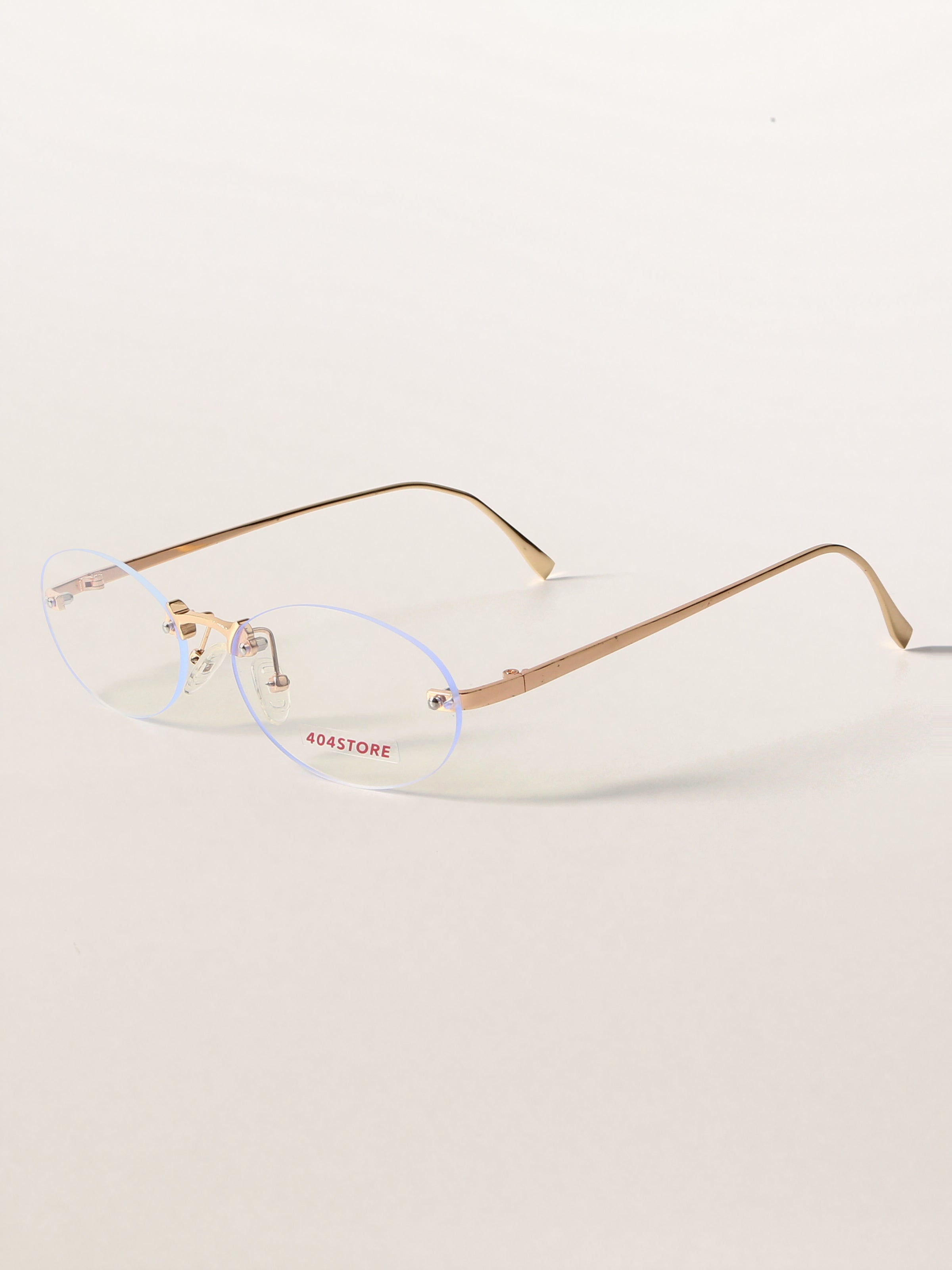 Retro Librarian Chic Rimless Optical Frames