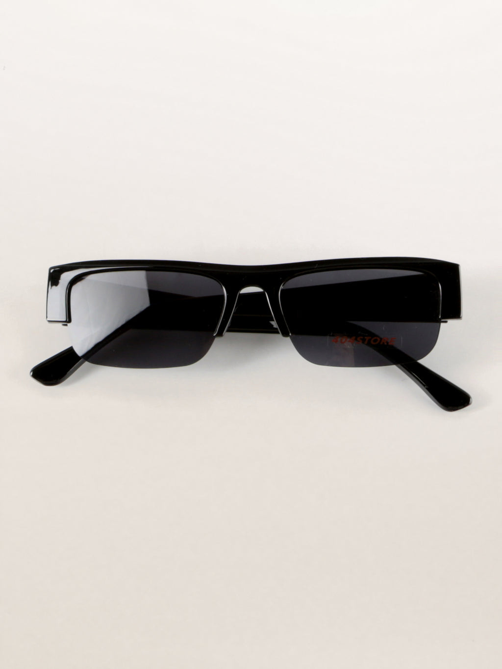 Geek Chic Half-Rim Statement Sunglasses