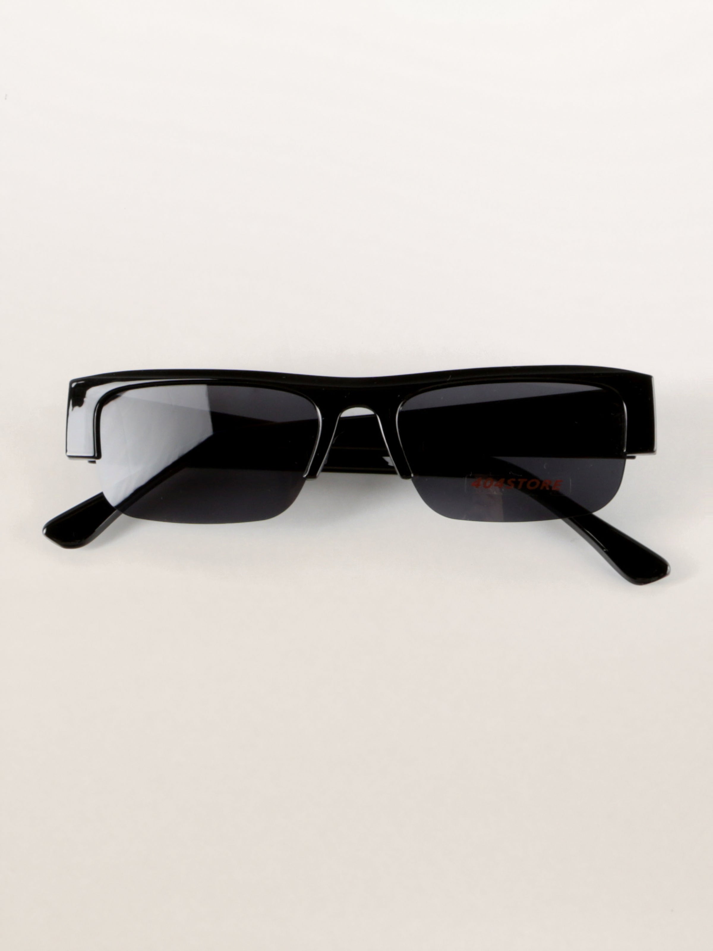 Geek Chic Half-Rim Statement Sunglasses