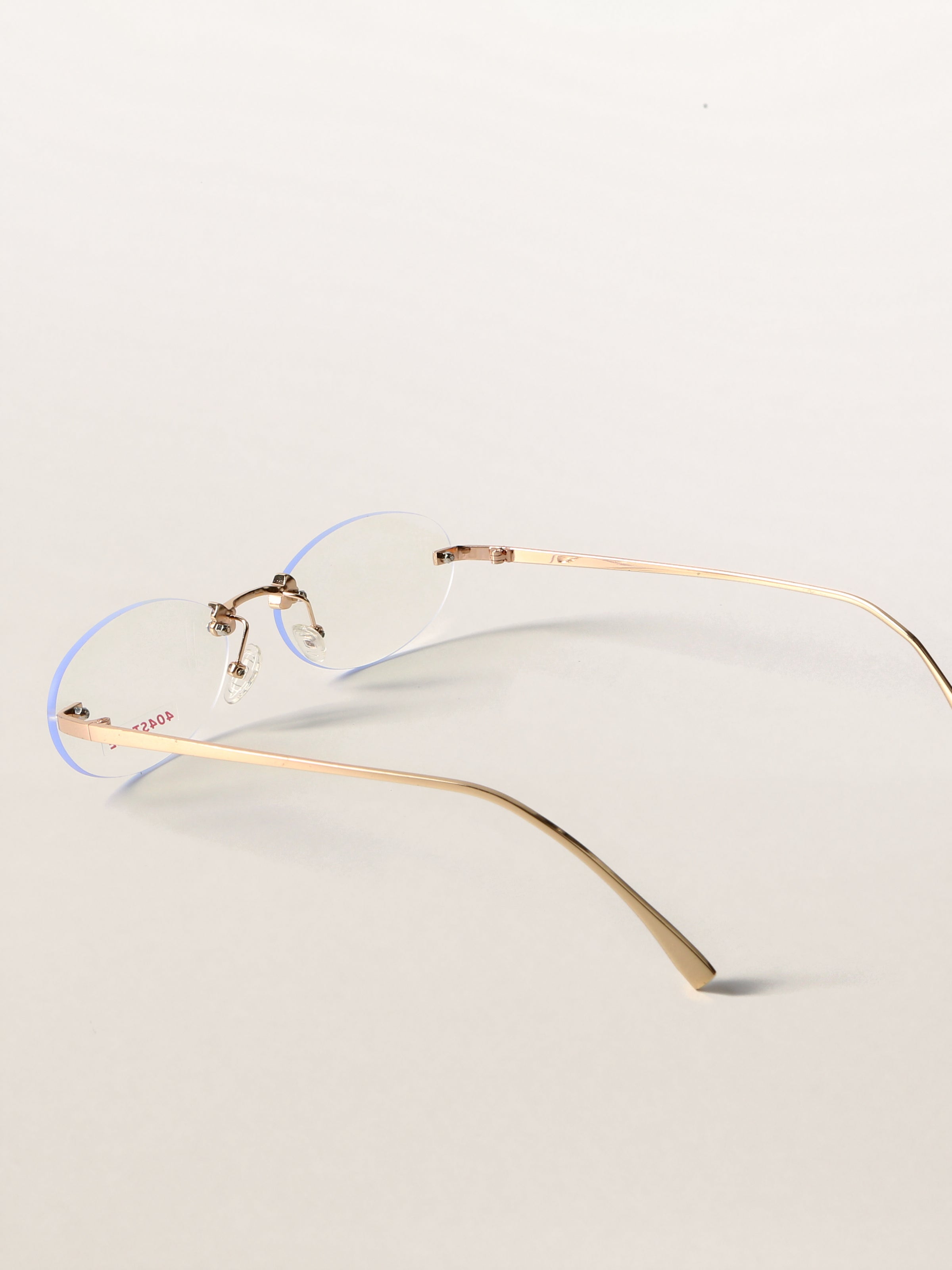 Retro Librarian Chic Rimless Optical Frames