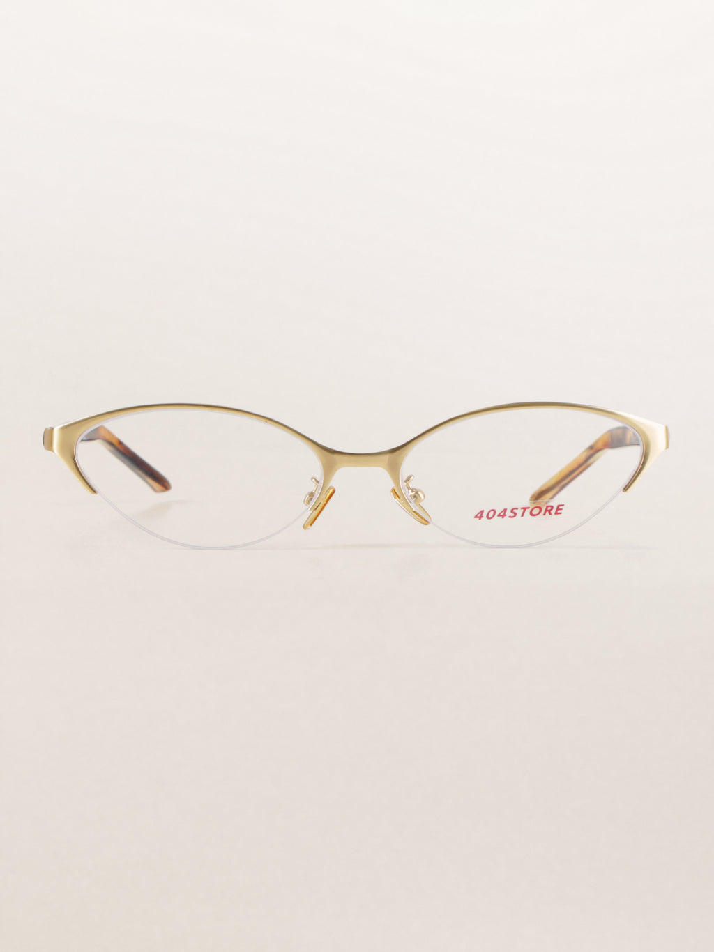 Y2K Cat-Eye Half-Rim Metal Optical Frames