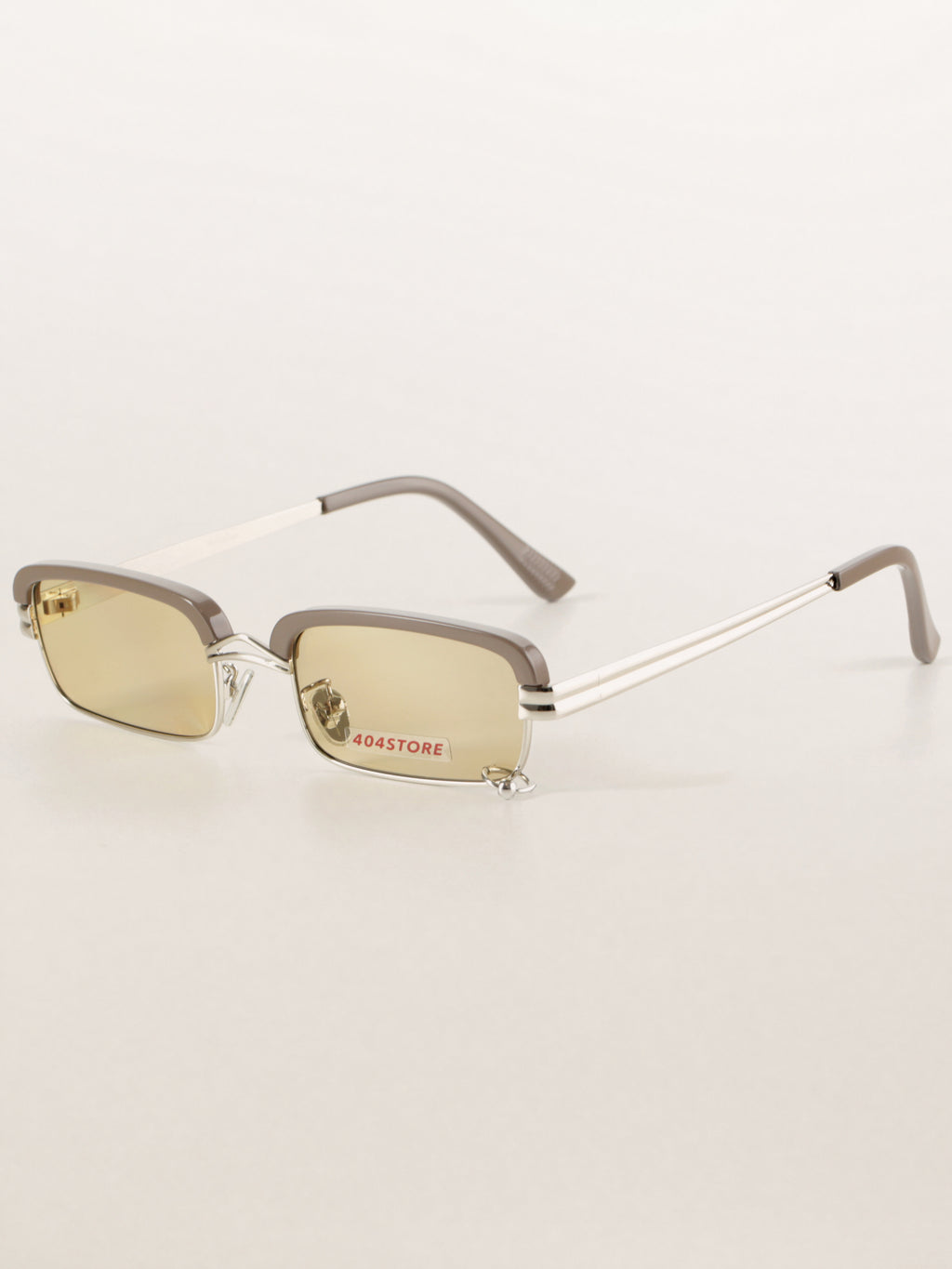 Rectangle Metal Steampunk Rivet Sunglasses
