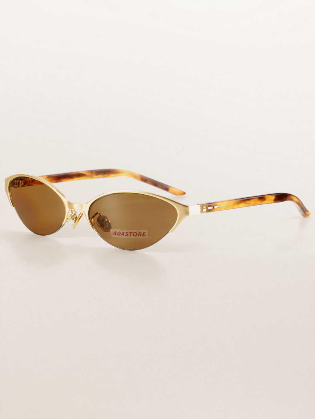 Y2K bayonetta Half-Rim Slim Cat-Eye Sunglasses