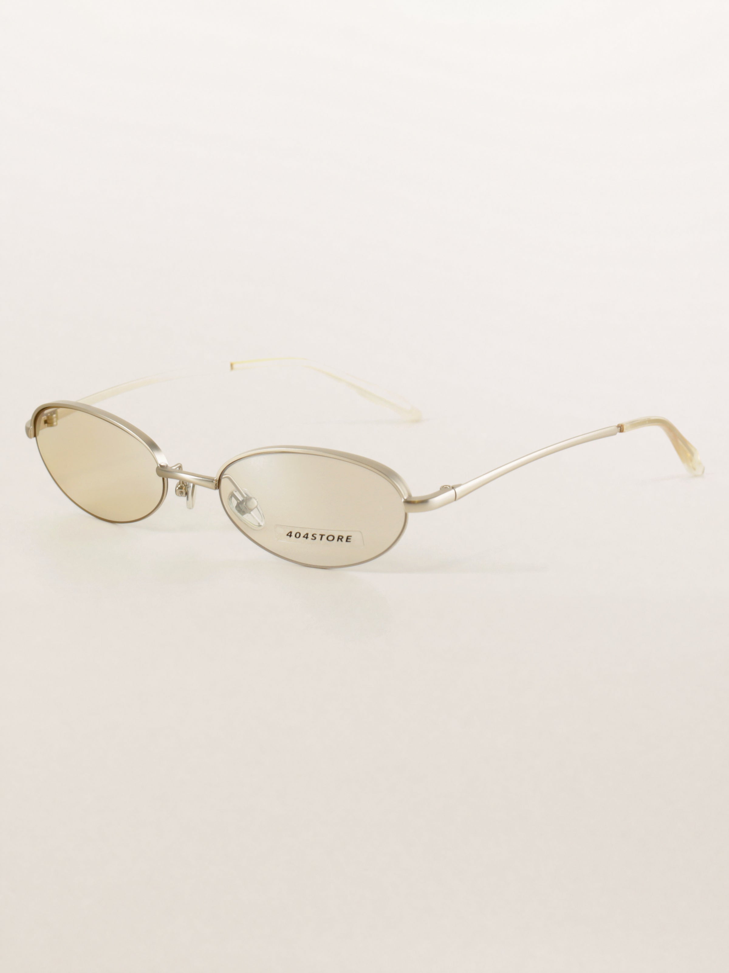 Half-Rim Bayonetta Oval Metal Sunglasses