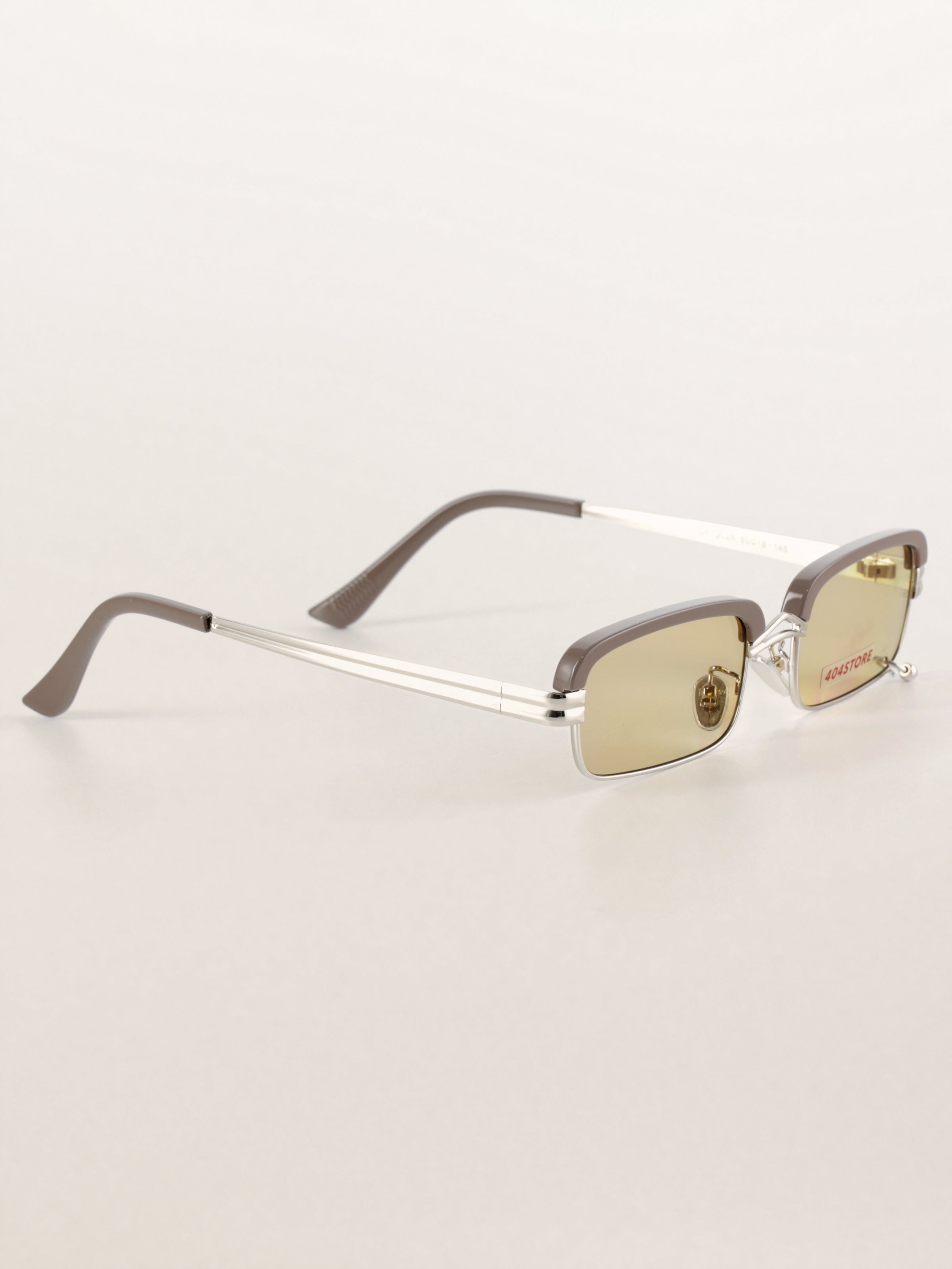Rectangle Metal Steampunk Rivet Sunglasses