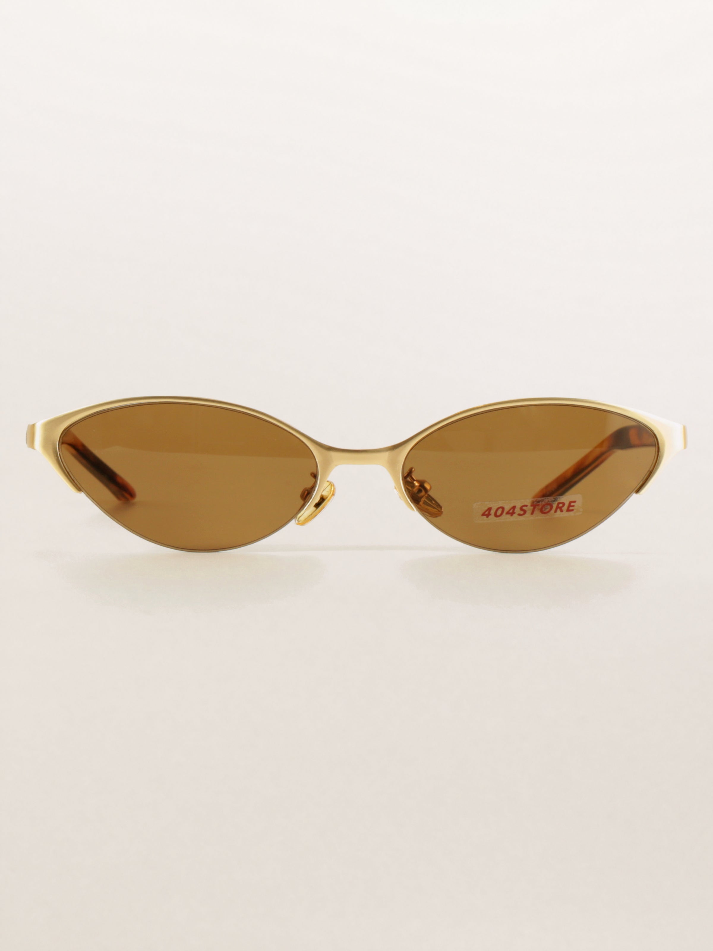 Y2K bayonetta Half-Rim Slim Cat-Eye Sunglasses