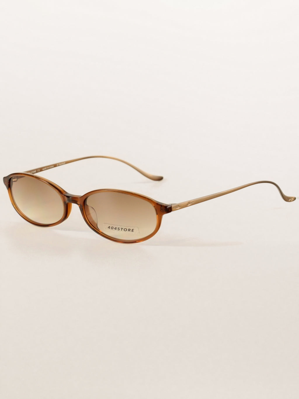 Y2K Office Siren Oval Titanium Sunglasses