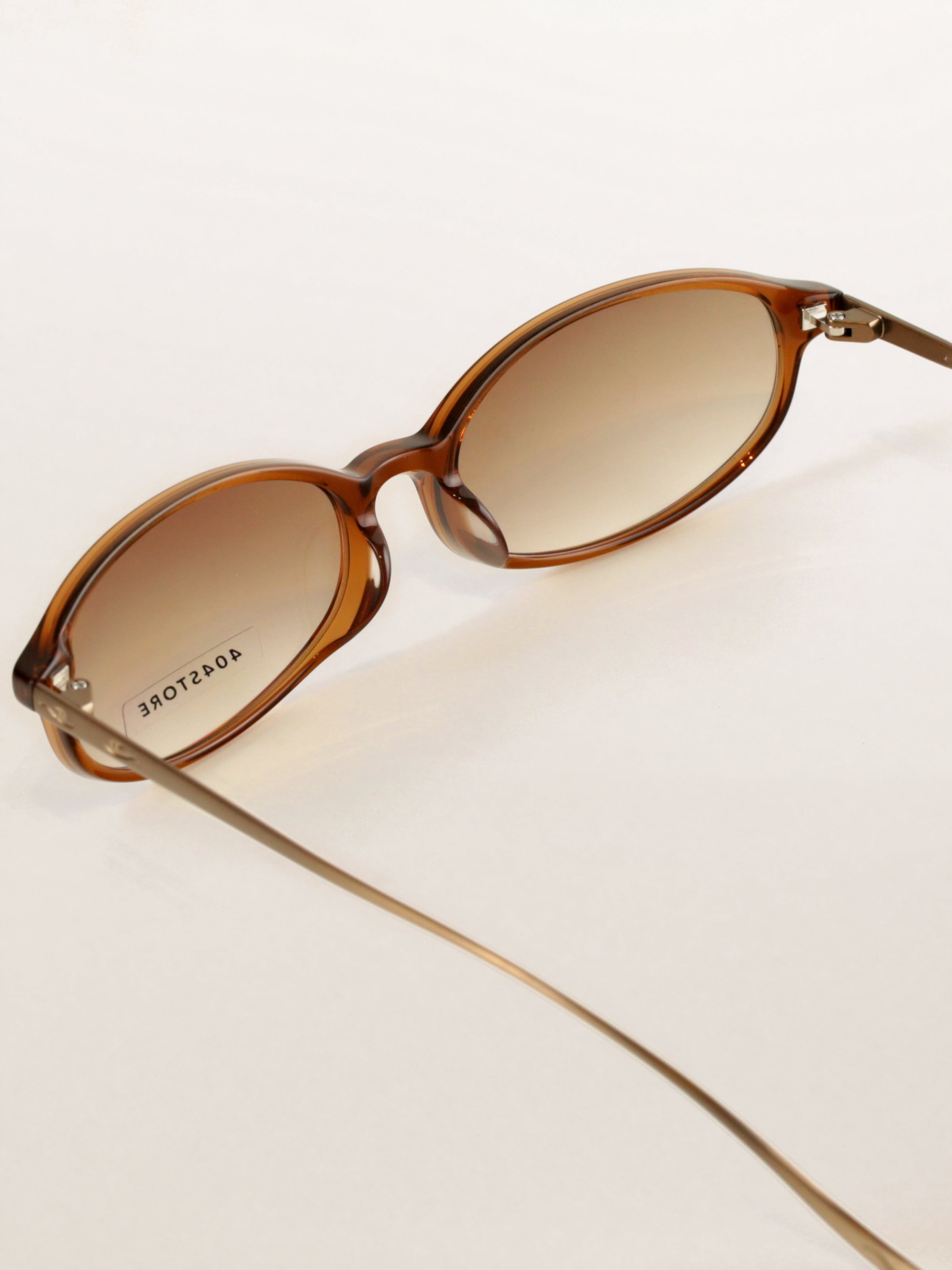 Y2K Office Siren Oval Titanium Sunglasses