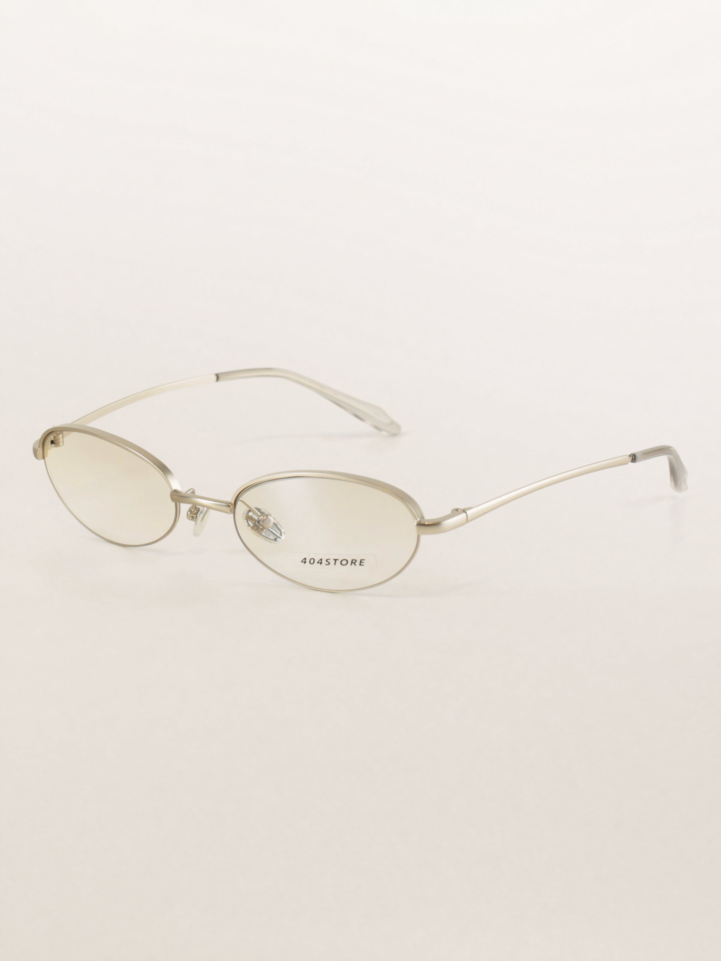 Half-Rim Bayonetta Oval Metal Sunglasses
