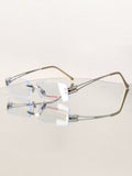 Rimless Y2K Preppy Rectangle Optical Frames