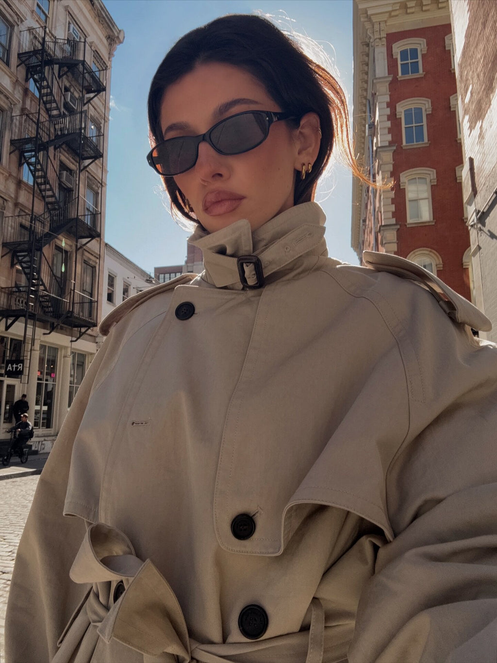 Rectangle Retro Daily Commute Polarized Sunglasses