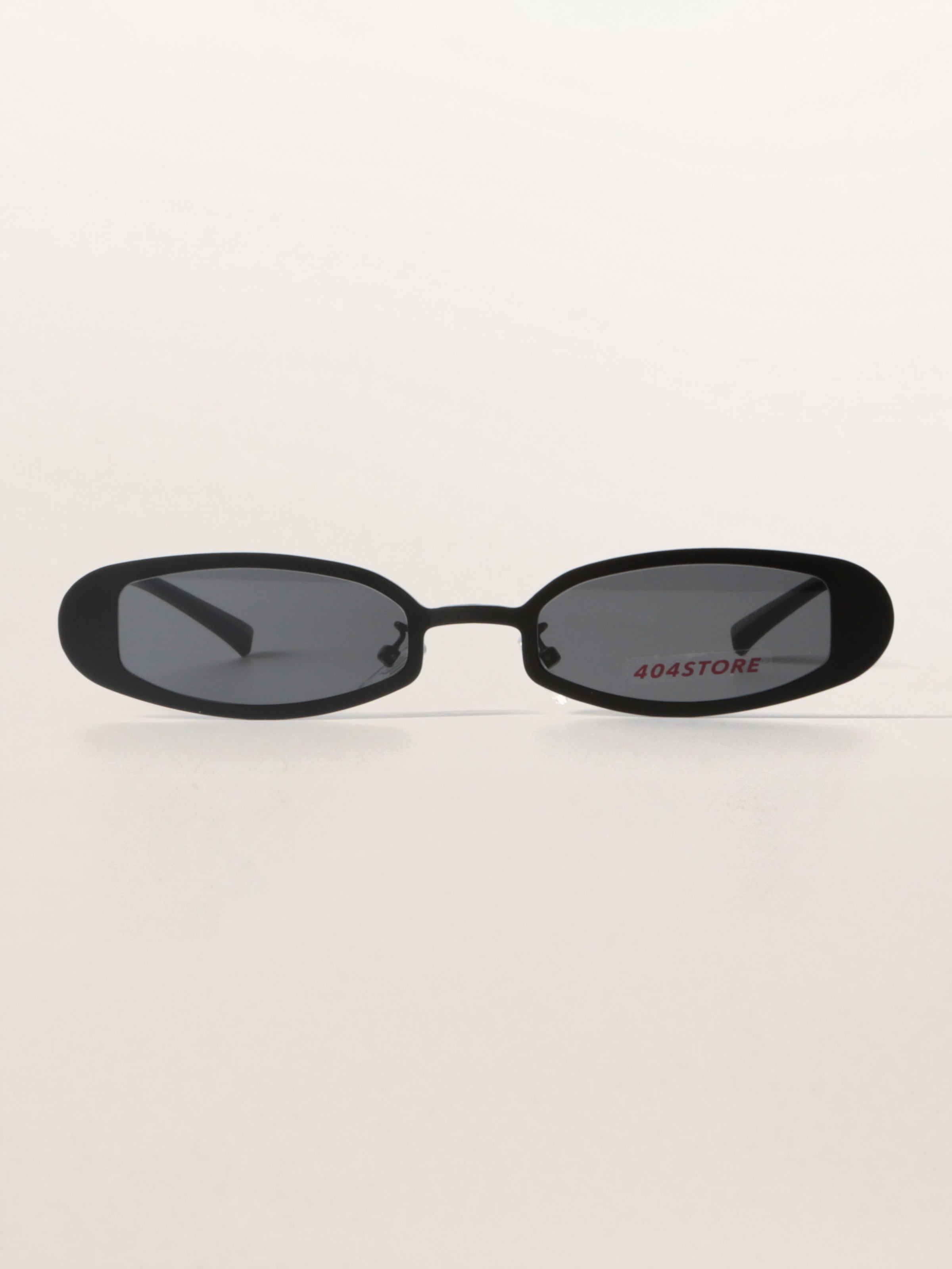 Y2K Cold Slim Oval Metal Sunglasses