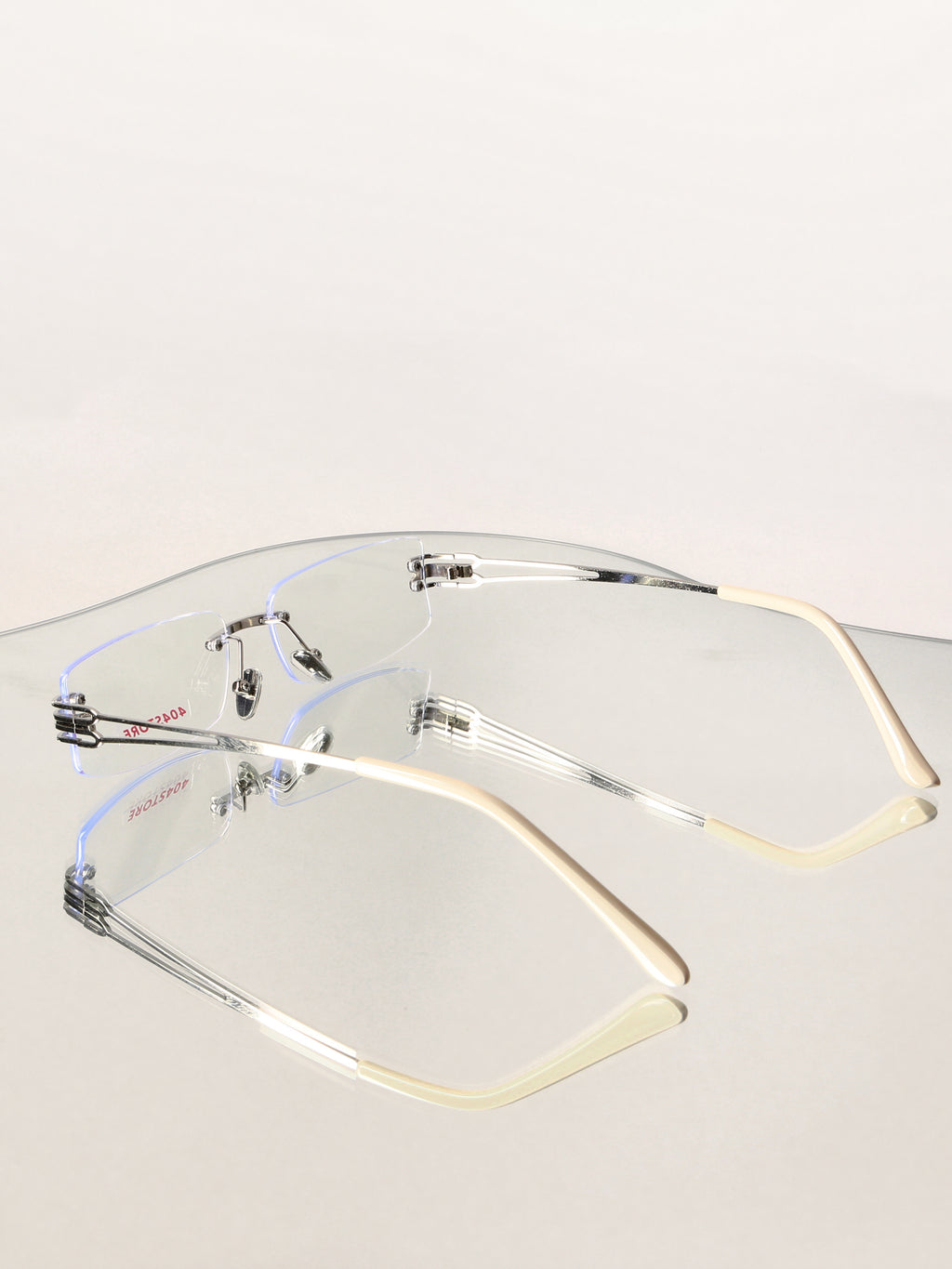 Rimless Y2K Preppy Rectangle Optical Frames