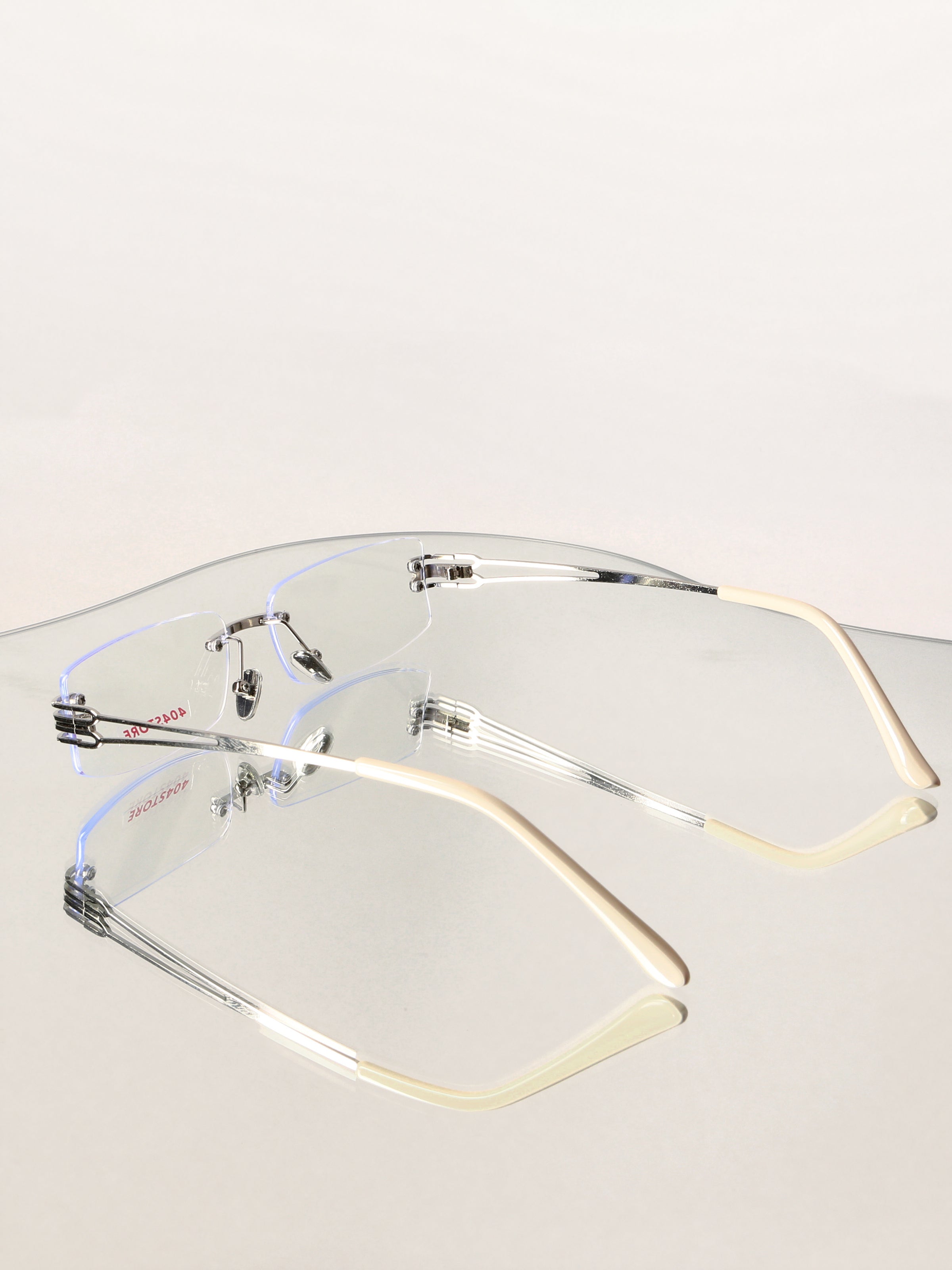 Rimless Y2K Preppy Rectangle Optical Frames
