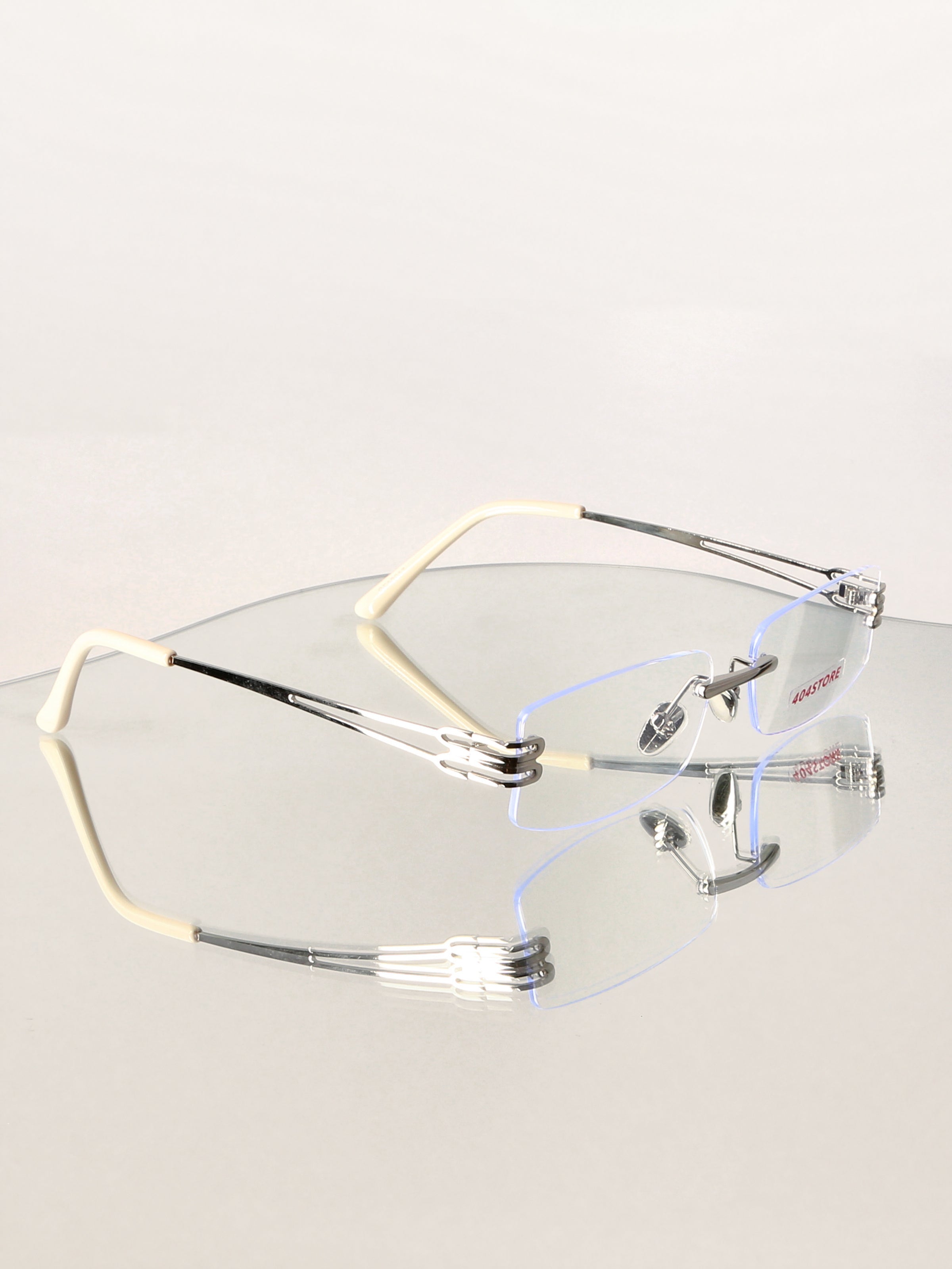 Rimless Y2K Preppy Rectangle Optical Frames