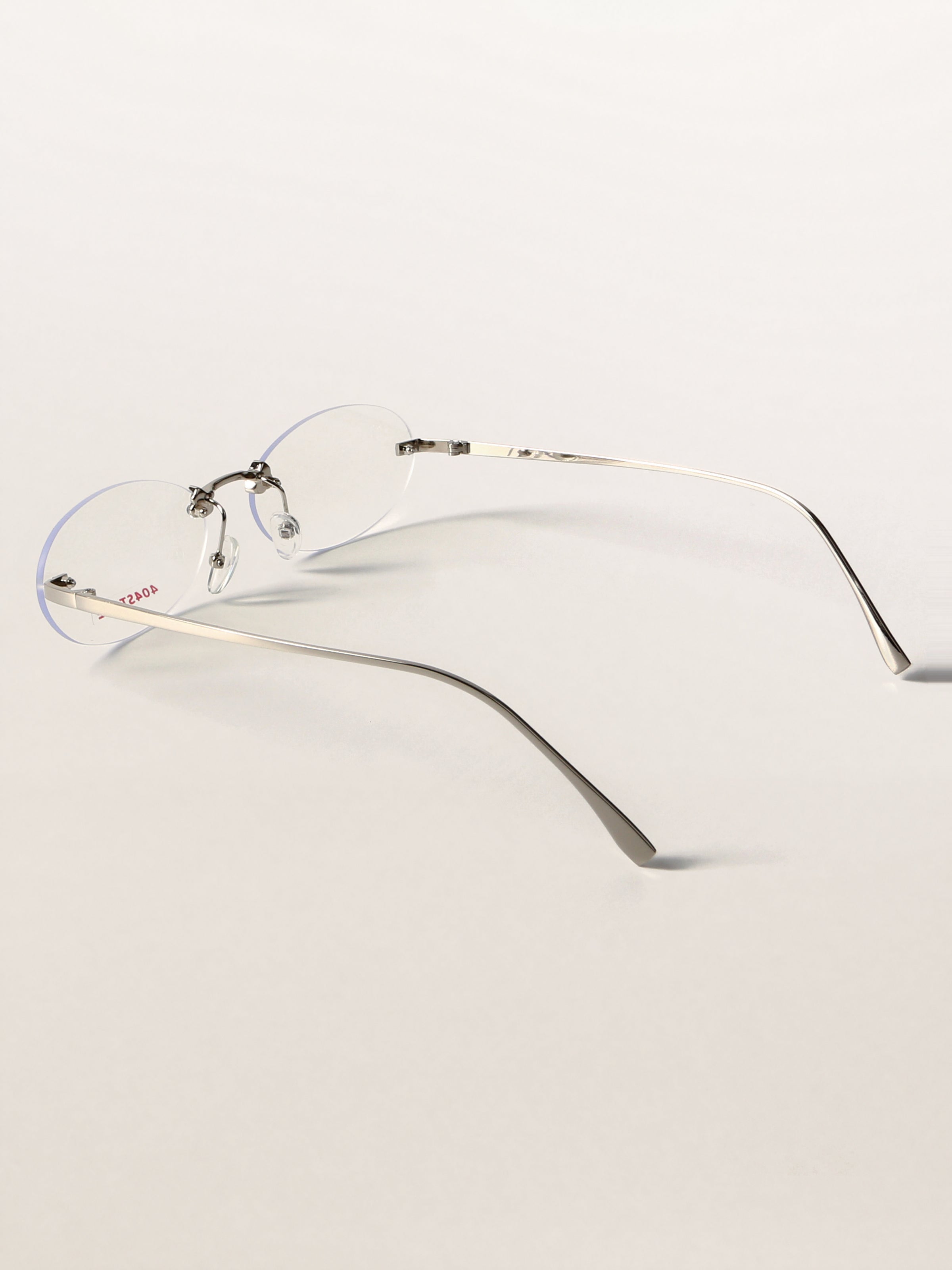 Retro Librarian Chic Rimless Optical Frames