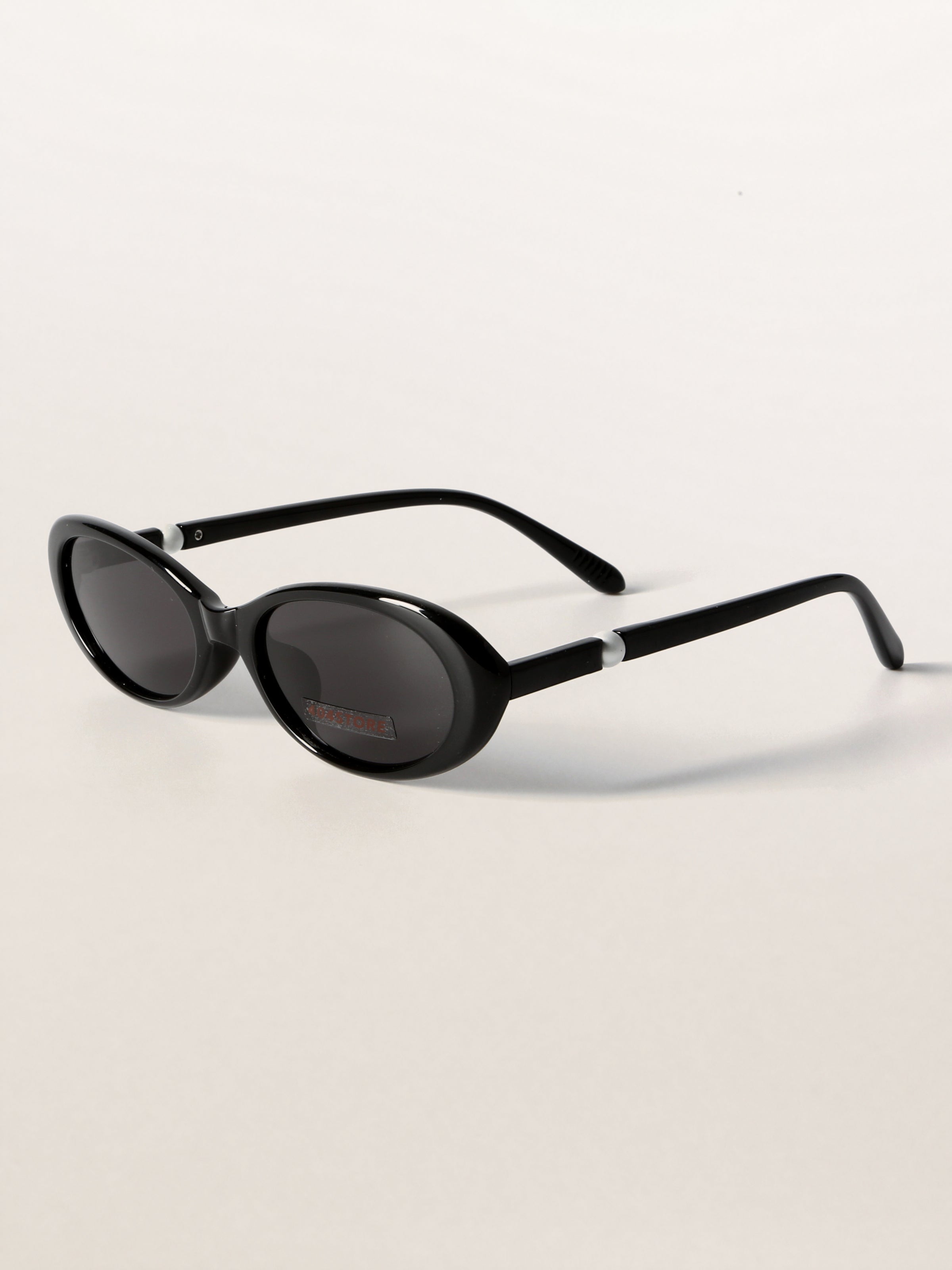 Retro Pearl Oval Coquette Polarized Sunglasses