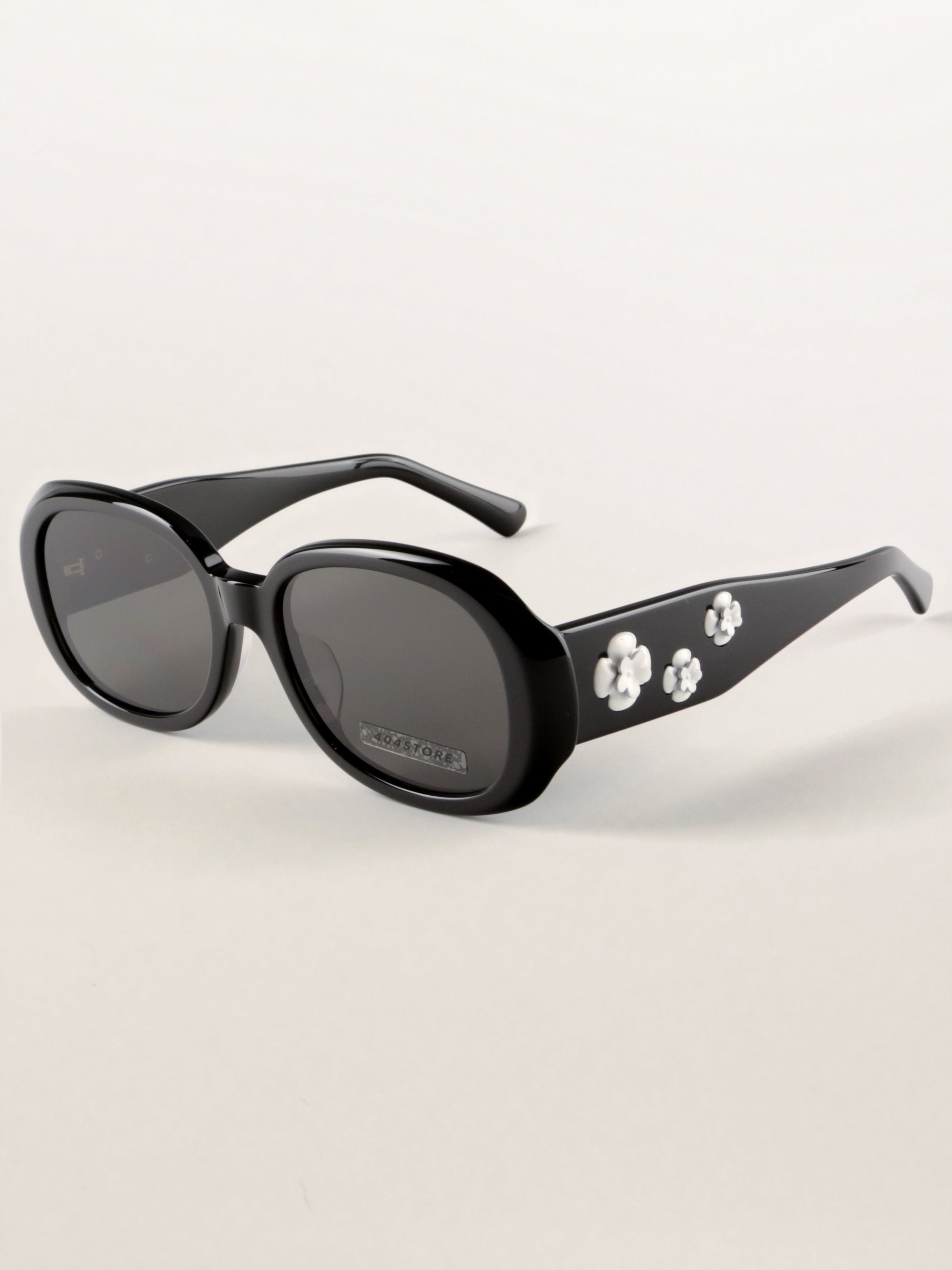 Vintage Floral Oversized Acetate Sunglasses