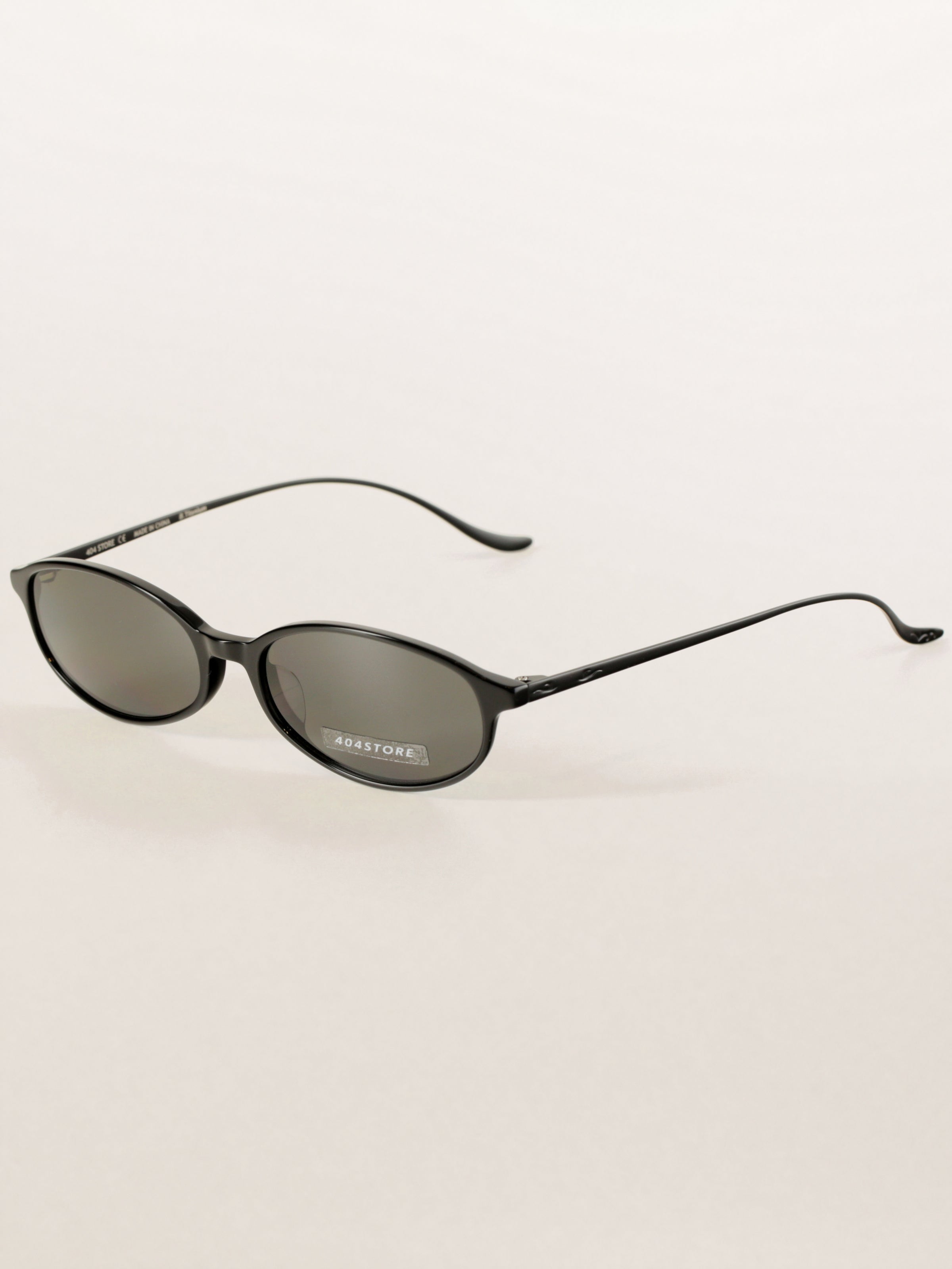 Y2K Office Siren Oval Titanium Sunglasses