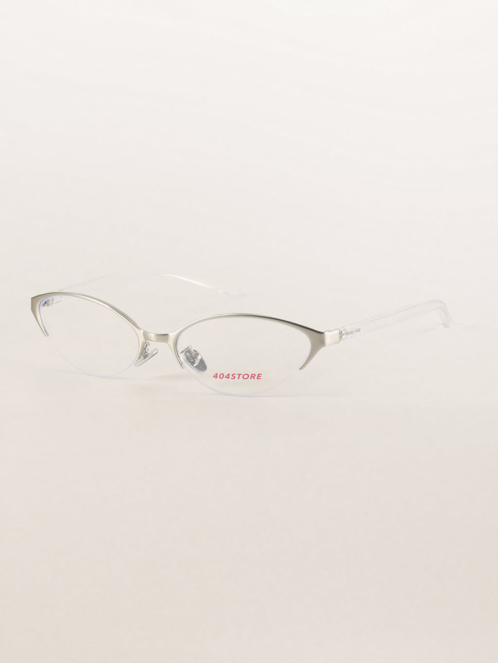 Y2K Cat-Eye Half-Rim Metal Optical Frames