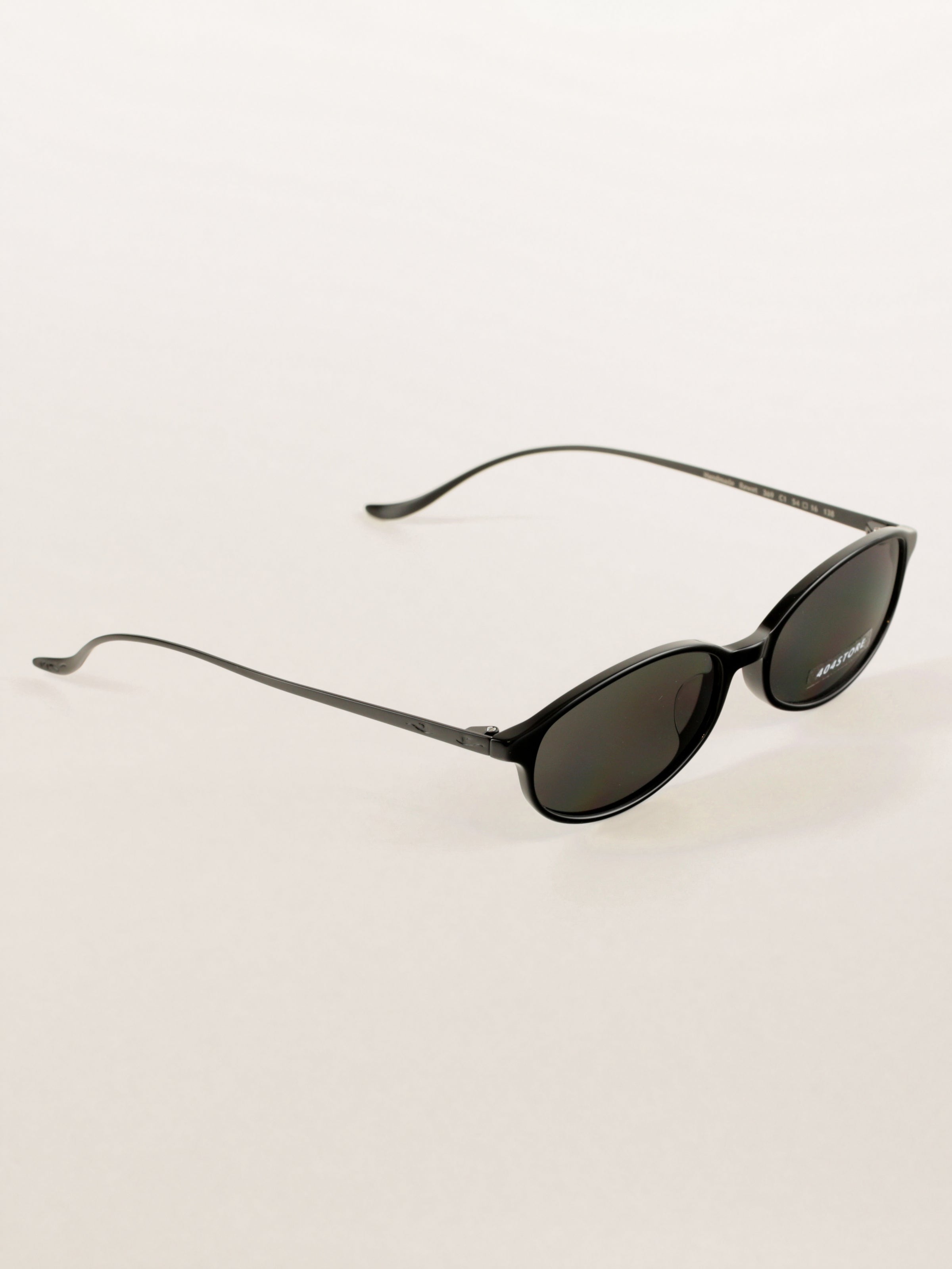 Y2K Office Siren Oval Titanium Sunglasses
