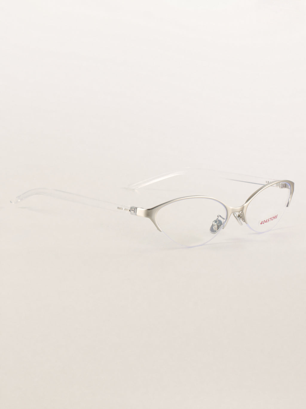 Y2K Cat-Eye Half-Rim Metal Optical Frames