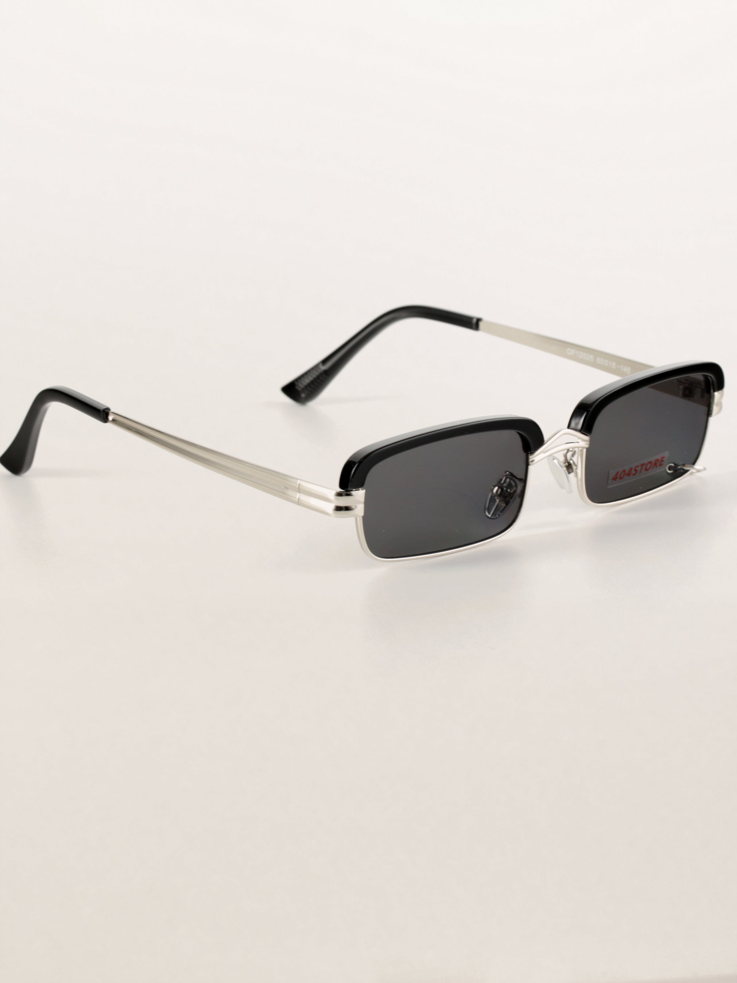 Rectangle Metal Steampunk Rivet Sunglasses