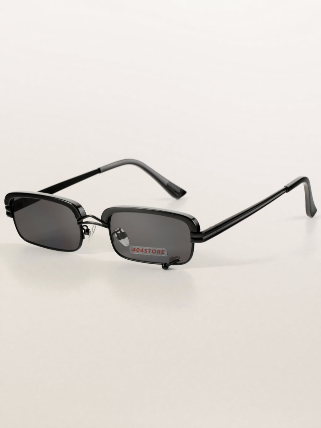 Rectangle Metal Steampunk Rivet Sunglasses