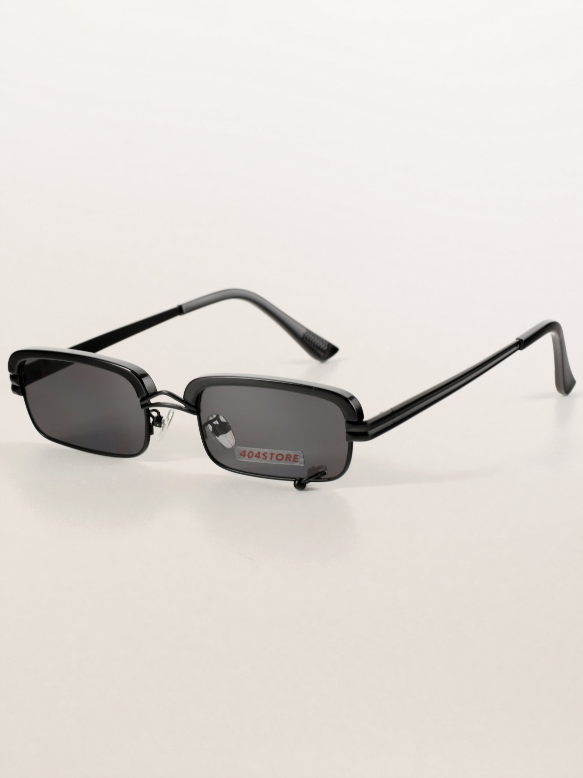 Rectangle Metal Steampunk Rivet Sunglasses