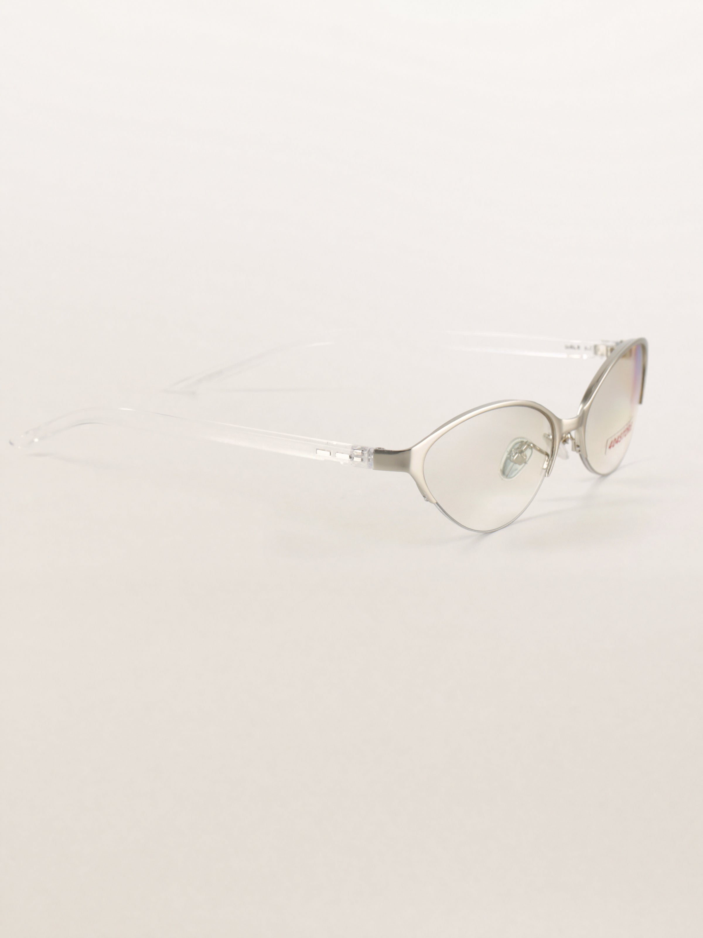 Y2K bayonetta Half-Rim Slim Cat-Eye Sunglasses