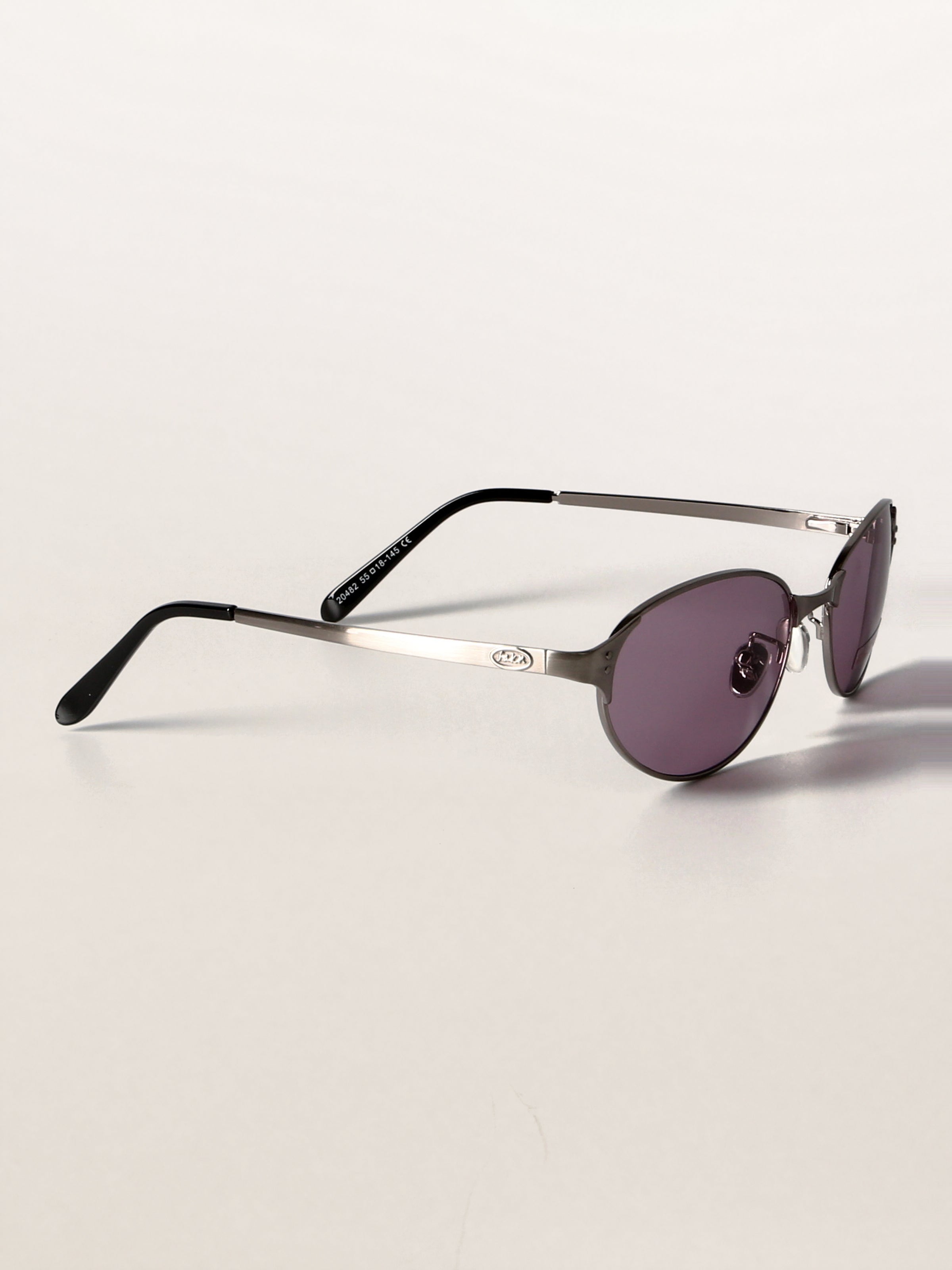 Retro Grunge Oval Metal Sunglasses